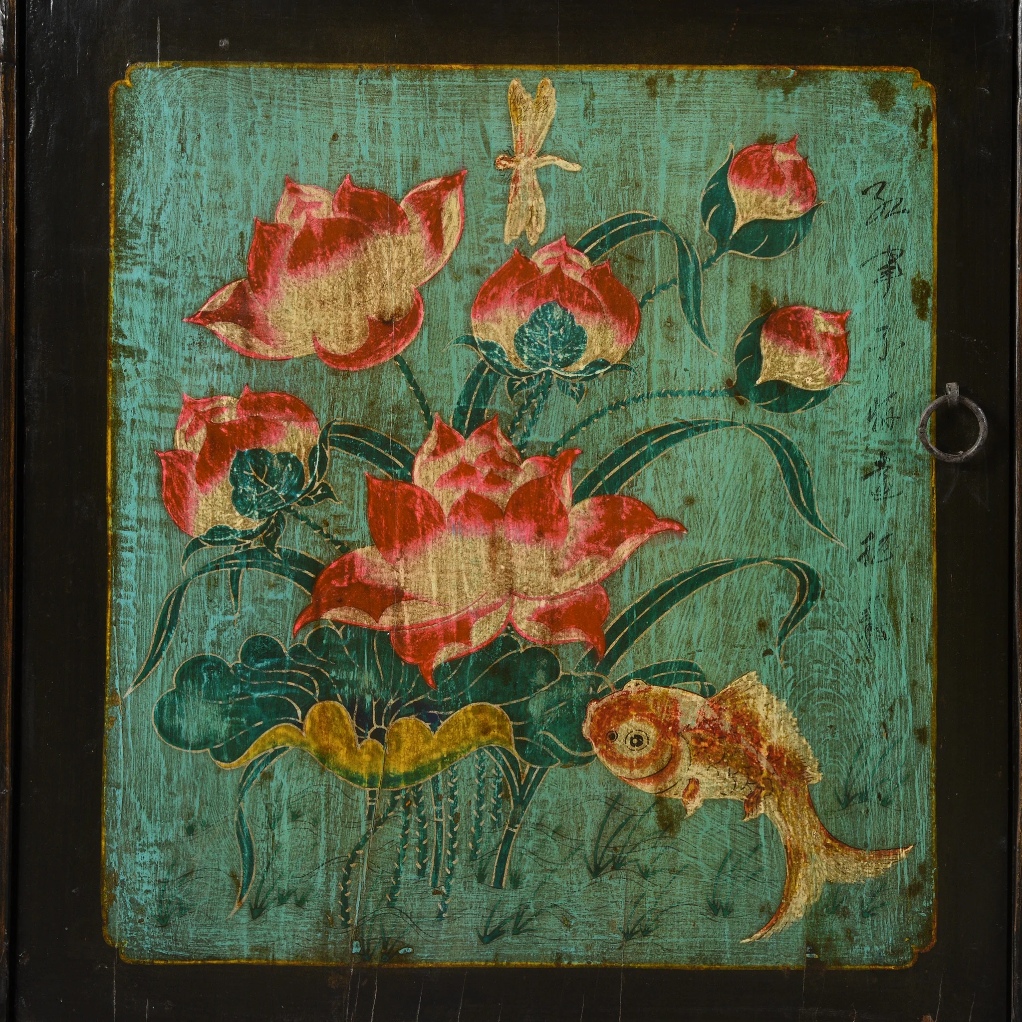 Painted Sideboard From Mongolia - Ca 1930's - Image 6