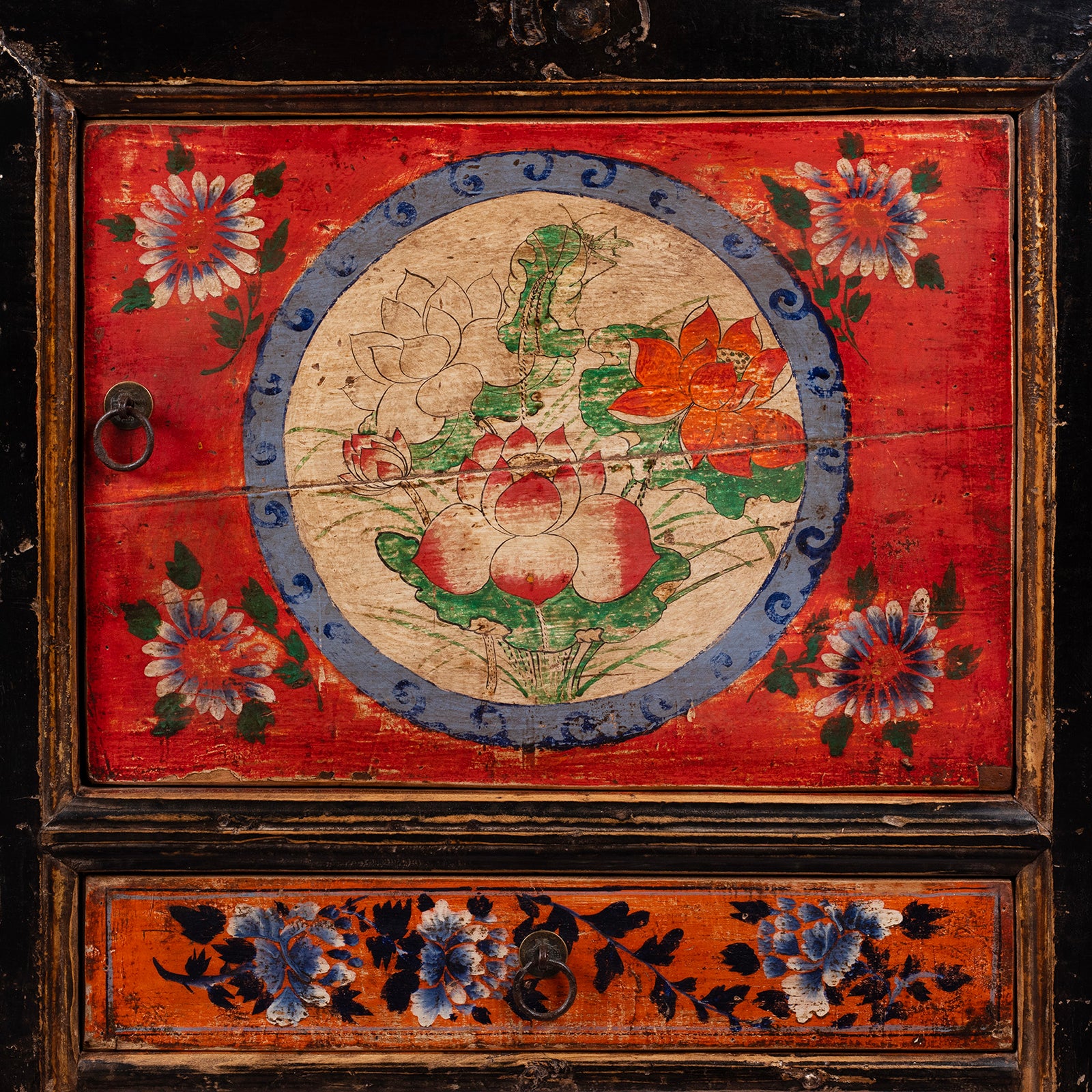 Painted Sideboard From Mongolia - 19th Century - Image 4