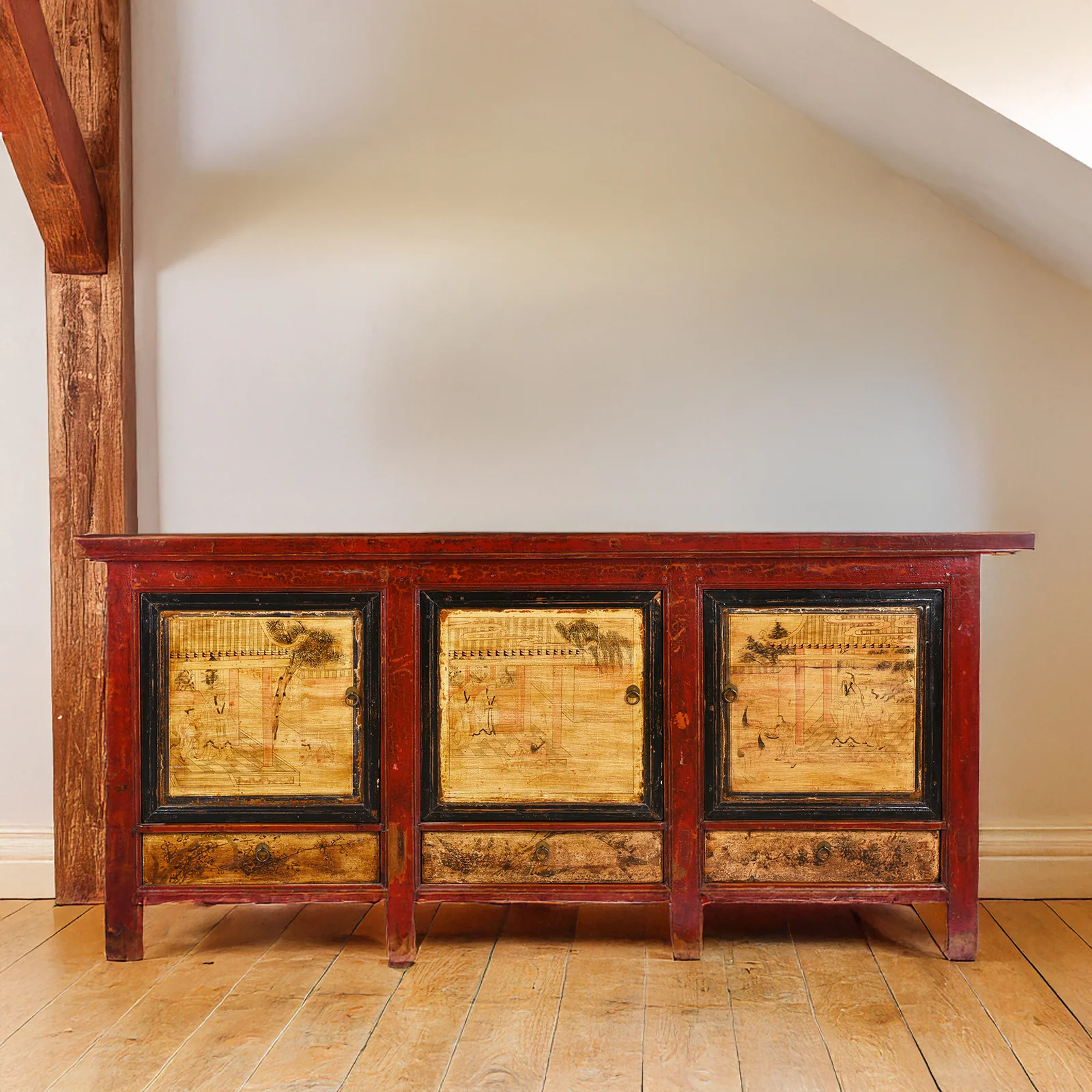 Painted Sideboard From Qinghai - 19th Century - Image 2