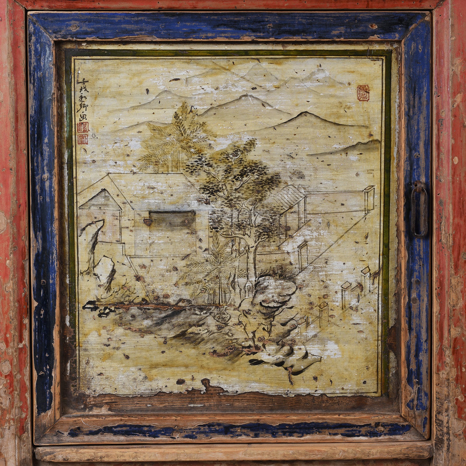 Painted Sideboard From Qinghai Province - 19th Century - Image 4