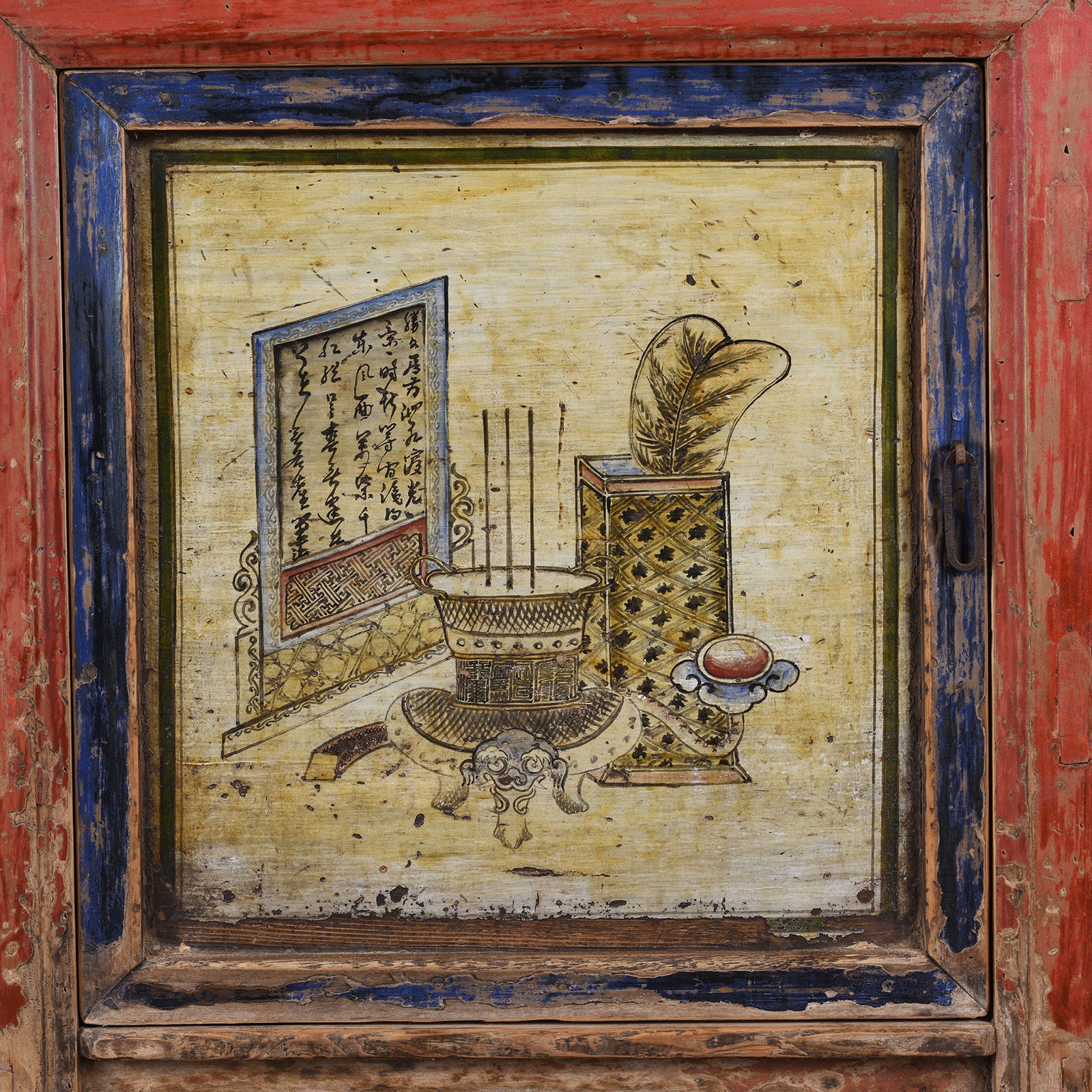 Painted Sideboard From Qinghai Province - 19th Century - Image 5