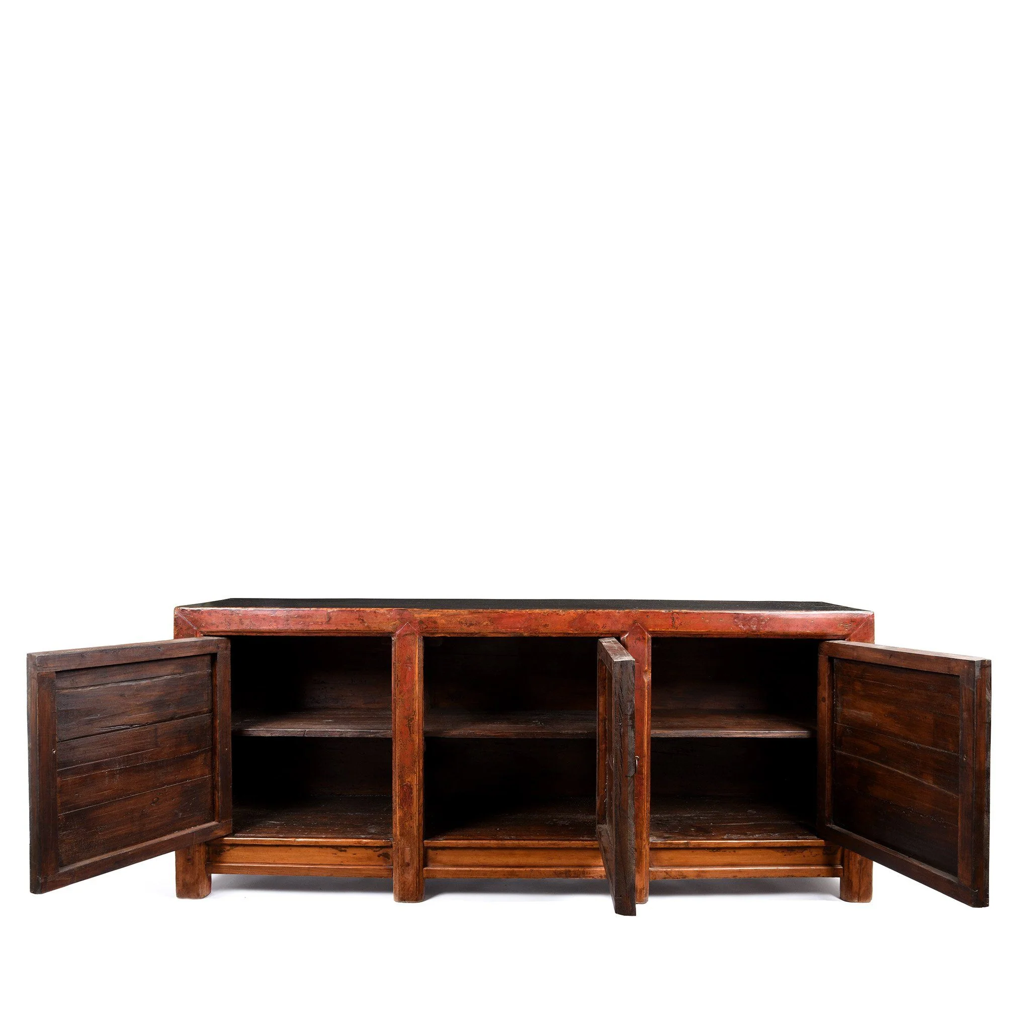 Painted Sideboard From Mongolia With Snow Lions - 19thC - Image 3
