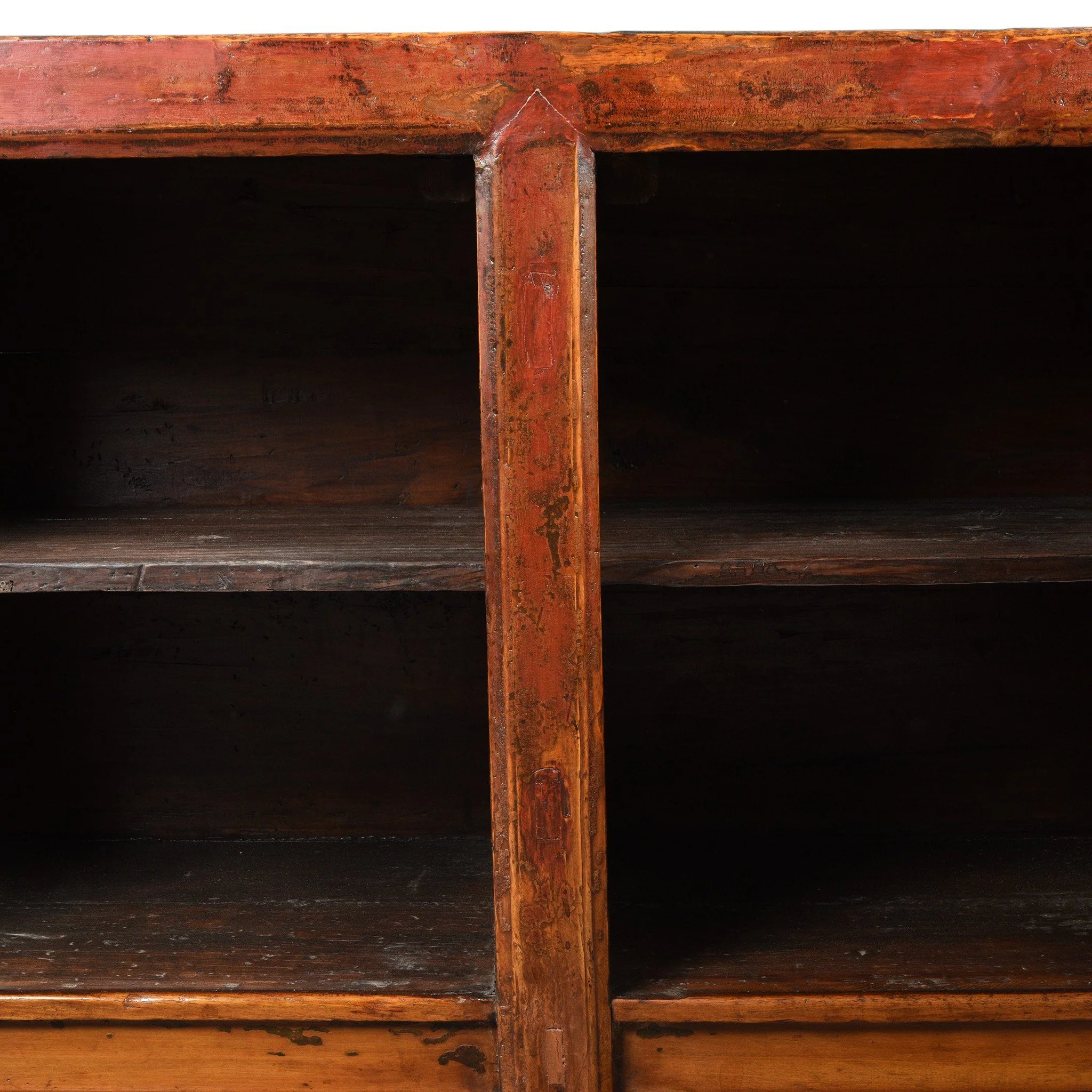 Painted Sideboard From Mongolia With Snow Lions - 19thC - Image 5