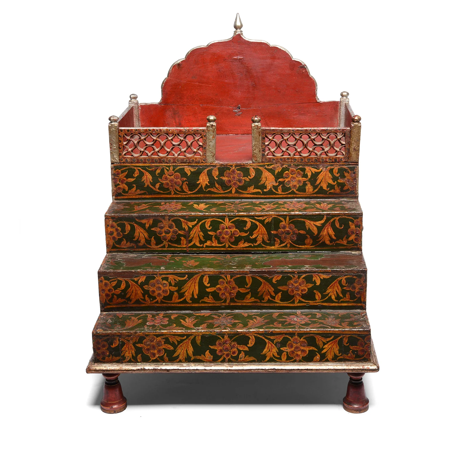 Painted Singhasan From Bikaner - 19th Century - Image 2