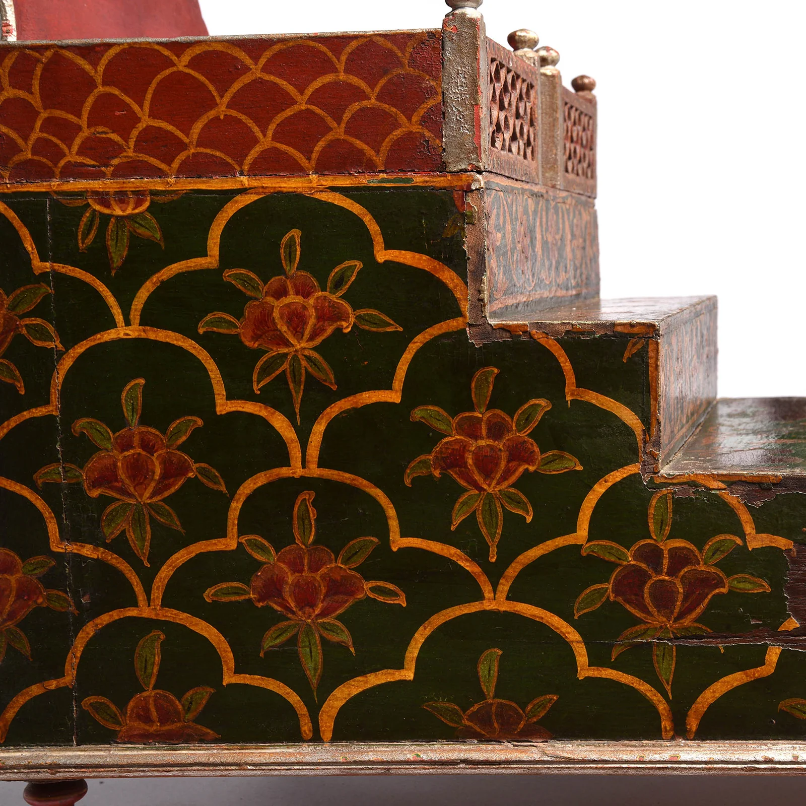 Painted Singhasan From Bikaner - 19th Century - Image 7