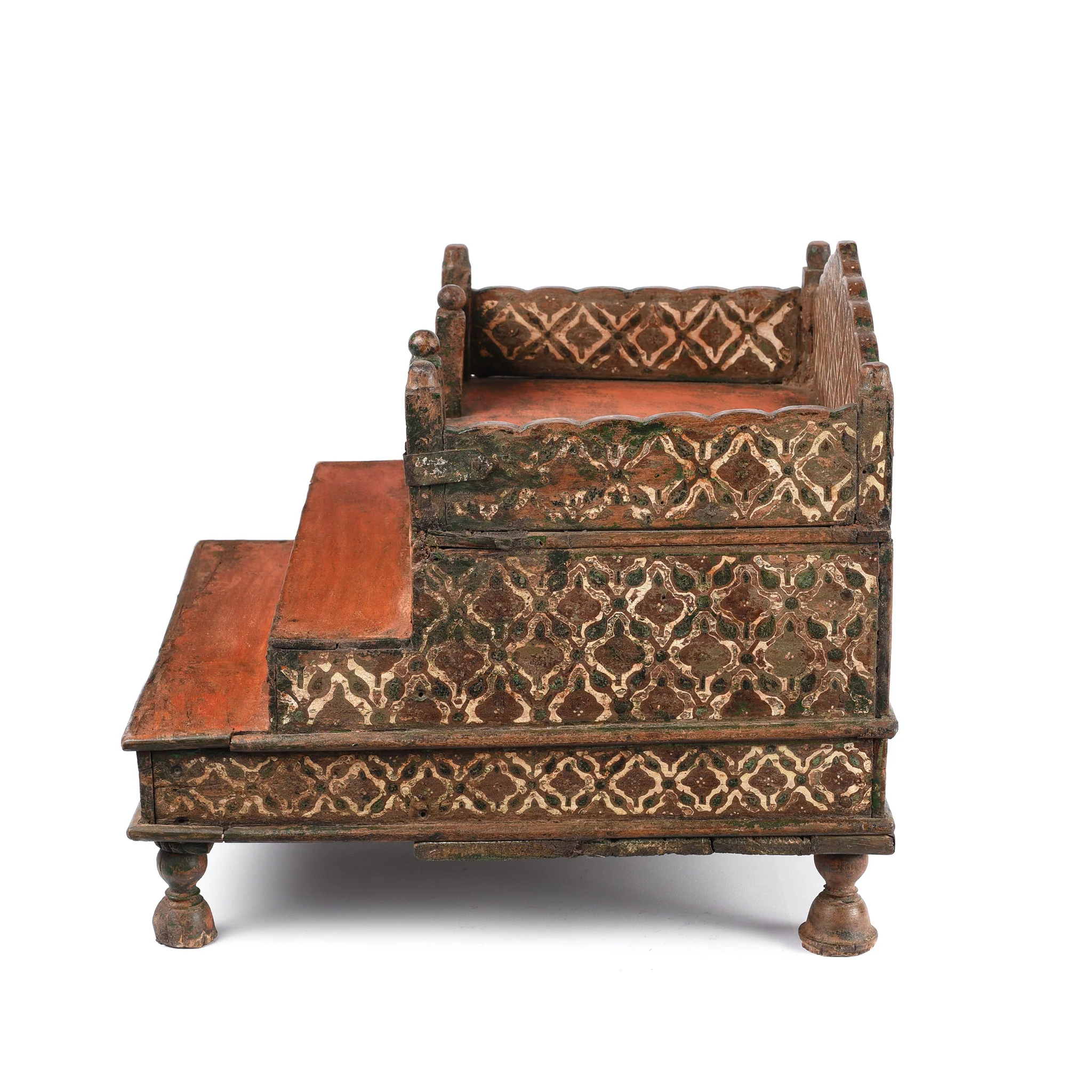 Painted Singhasan From Bikaner - 19thC - Image 6