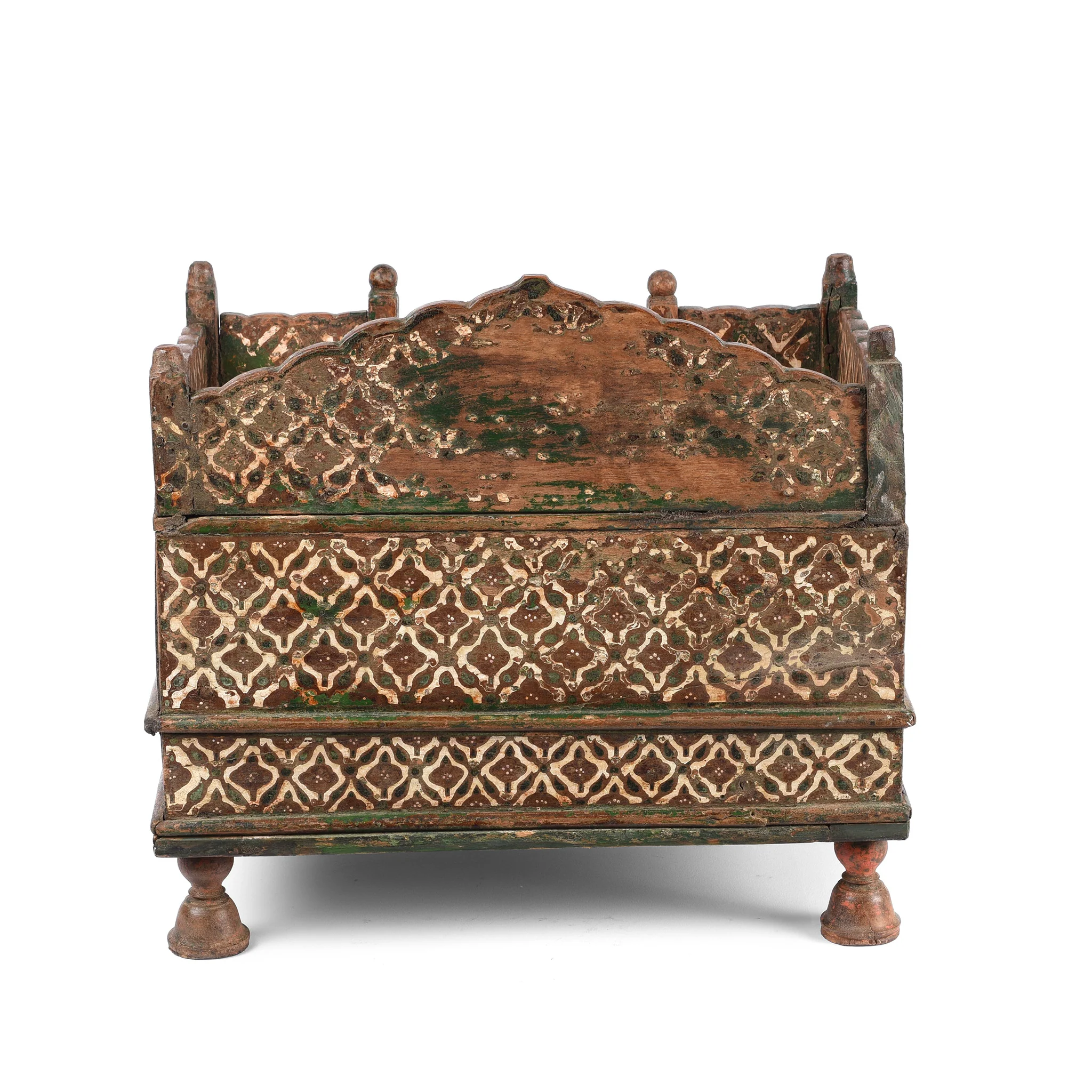 Painted Singhasan From Bikaner - 19thC - Image 7