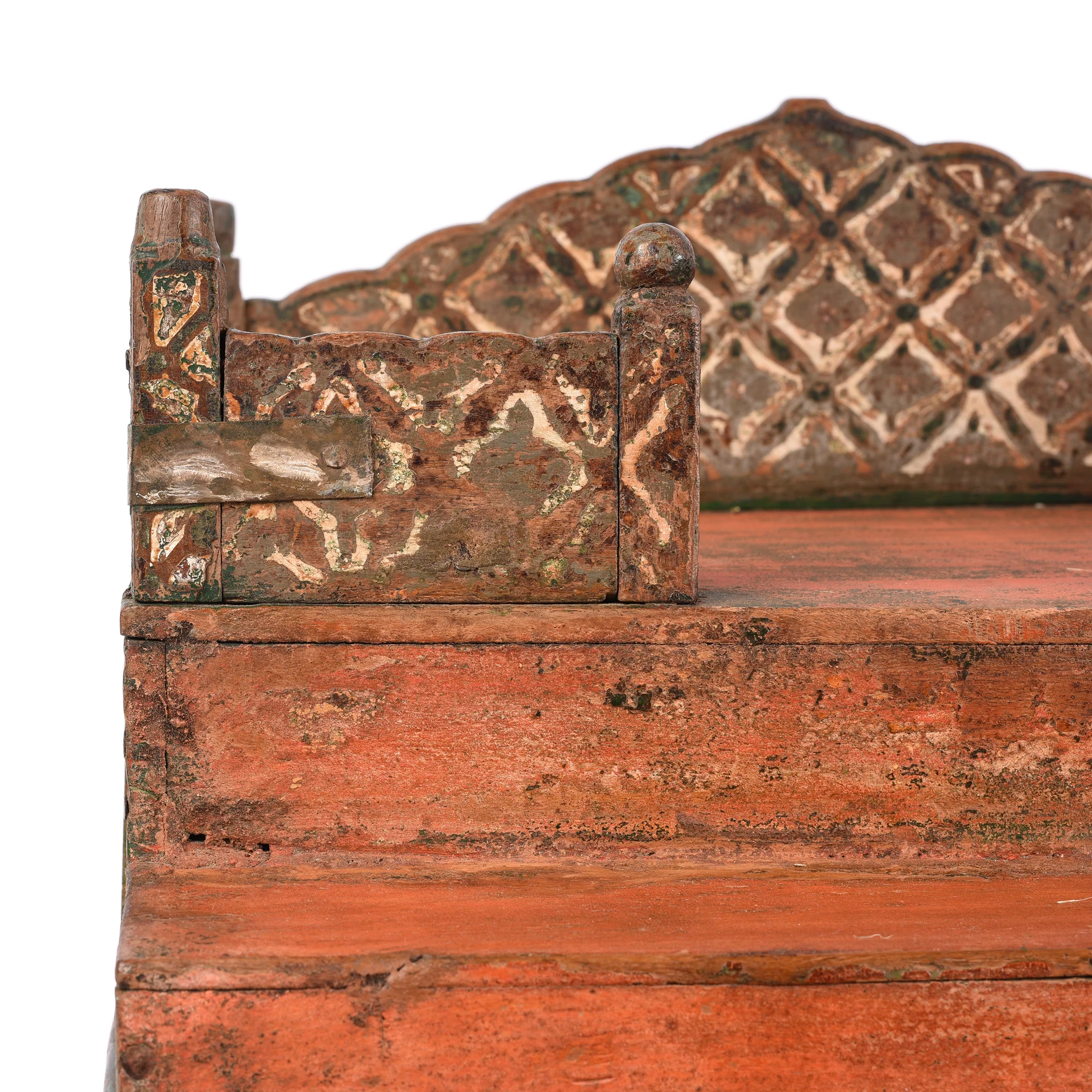 Painted Singhasan From Bikaner - 19thC - Image 8
