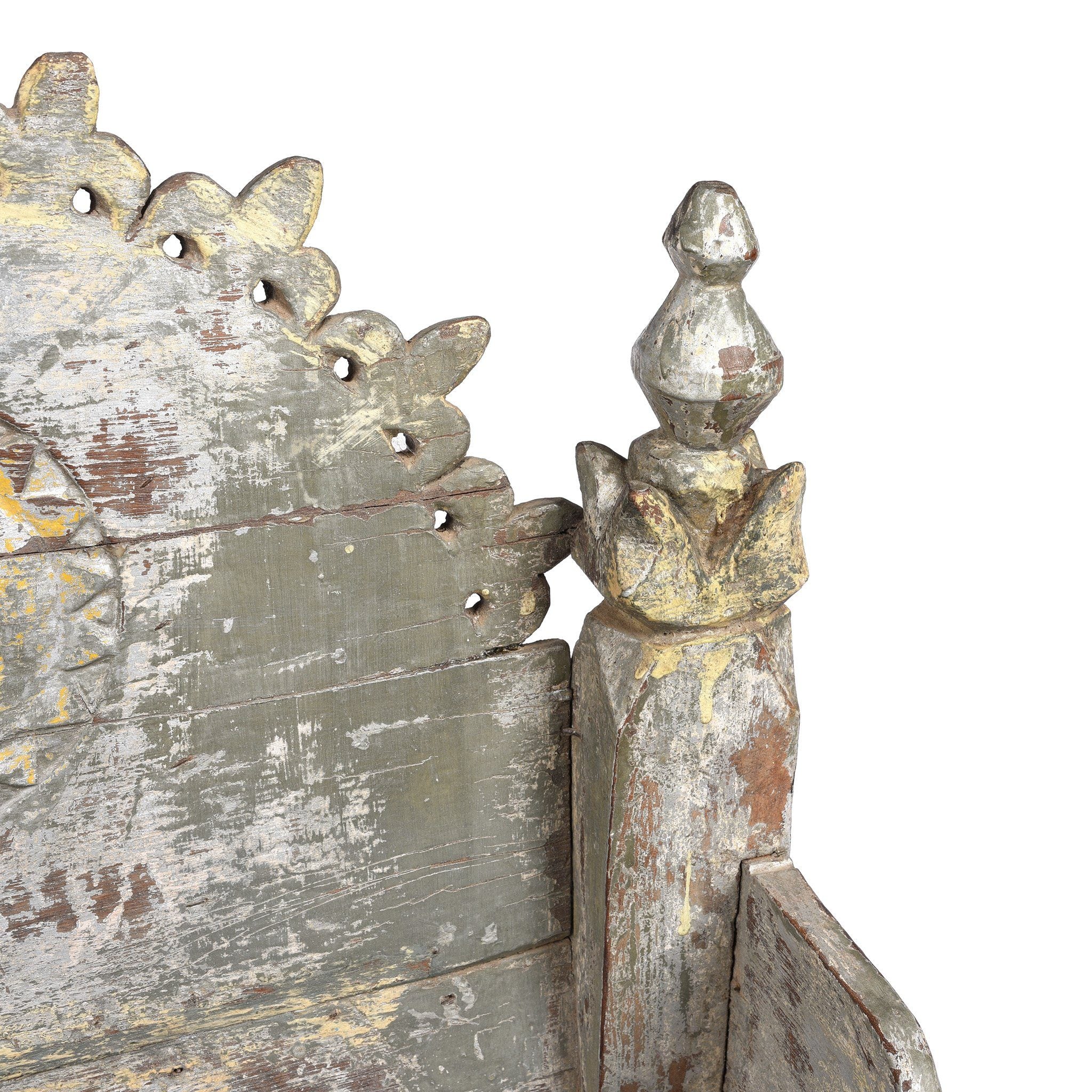 Painted Singhasan From Rajasthan - 19thC - Image 4