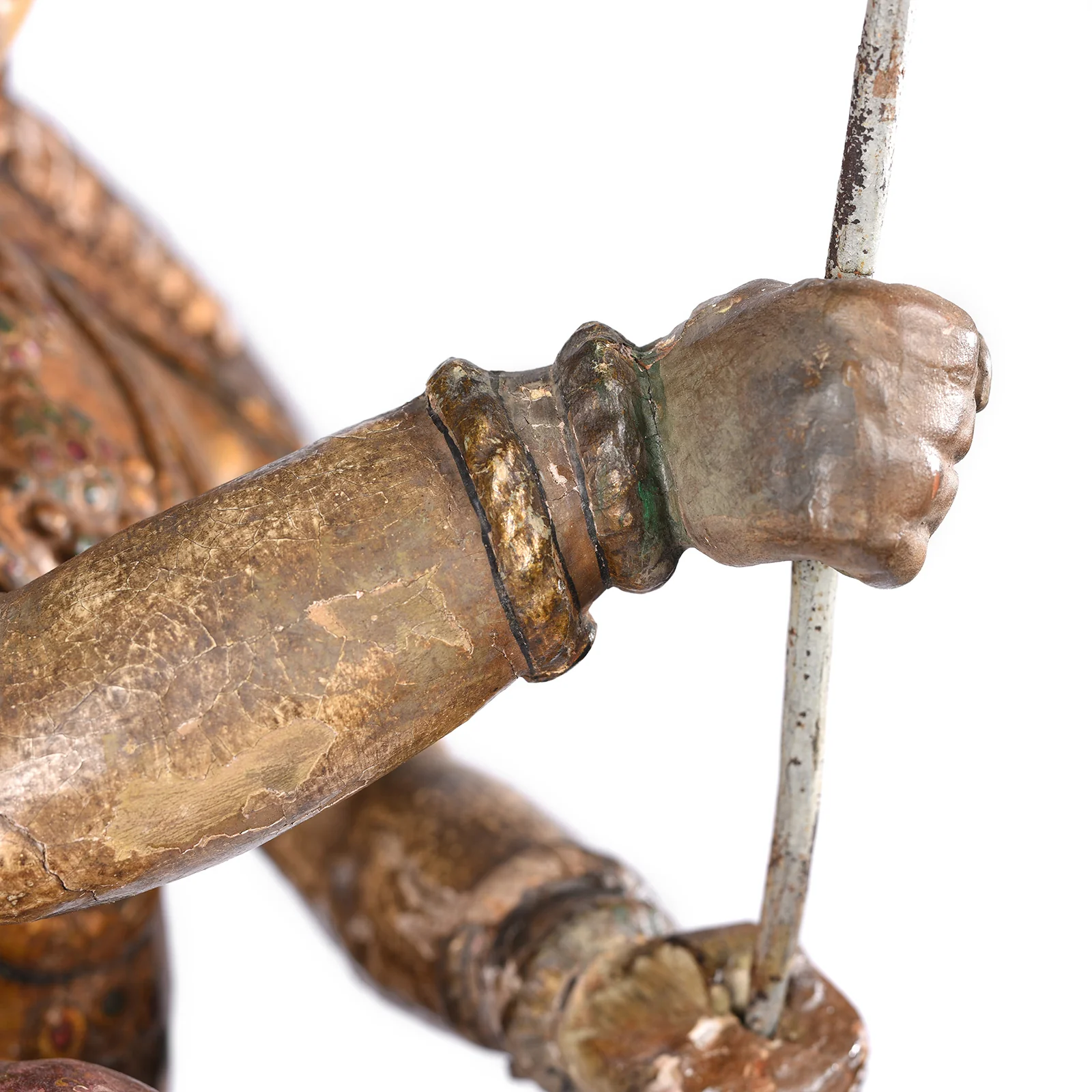 Painted South Indian Figure of Garuda - Late 19thC - Image 12