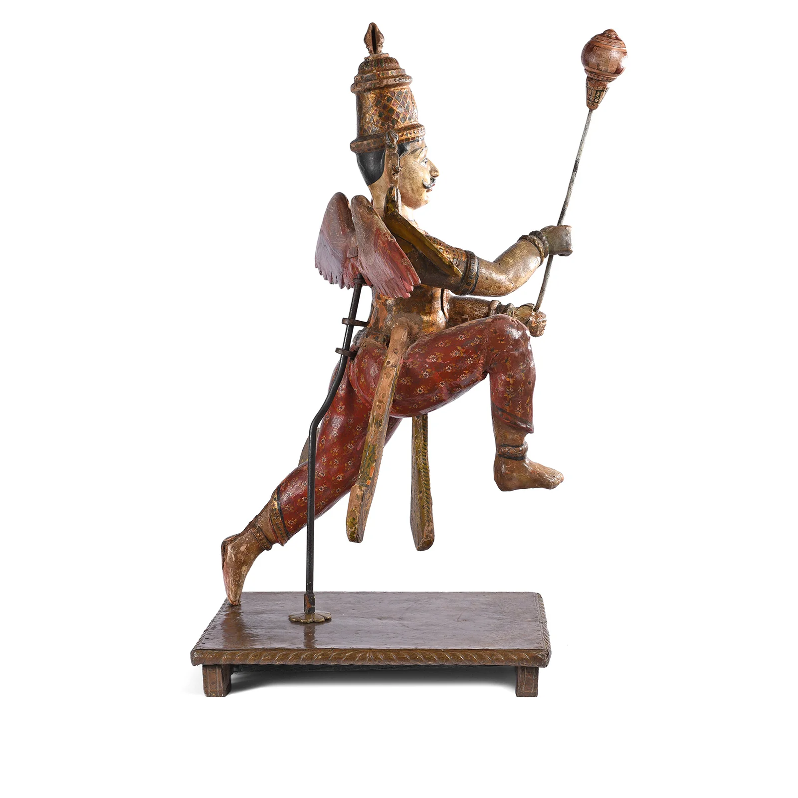 Painted South Indian Figure of Garuda - Late 19thC - Image 4