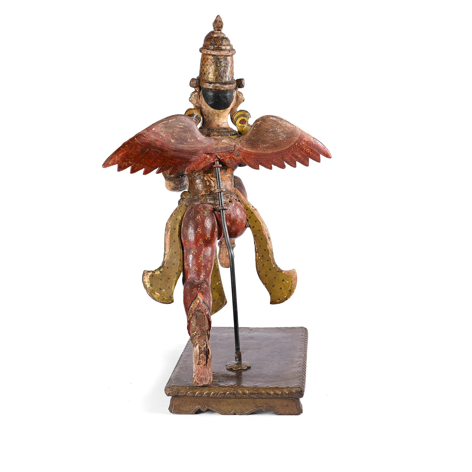 Painted South Indian Figure of Garuda - Late 19thC - Image 6