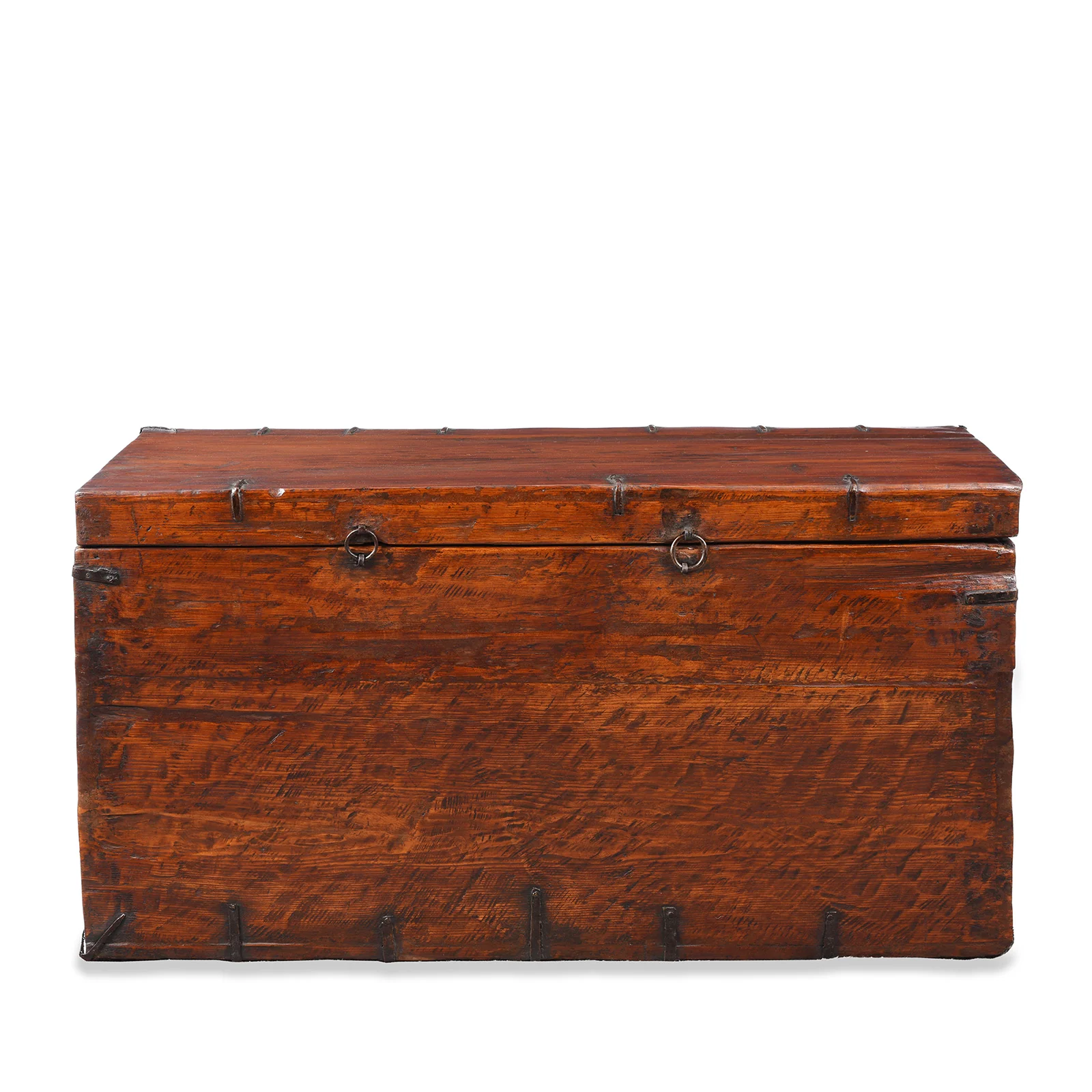 Painted Tibetan Chest With Flaming Jewels - 18th Century - Image 10