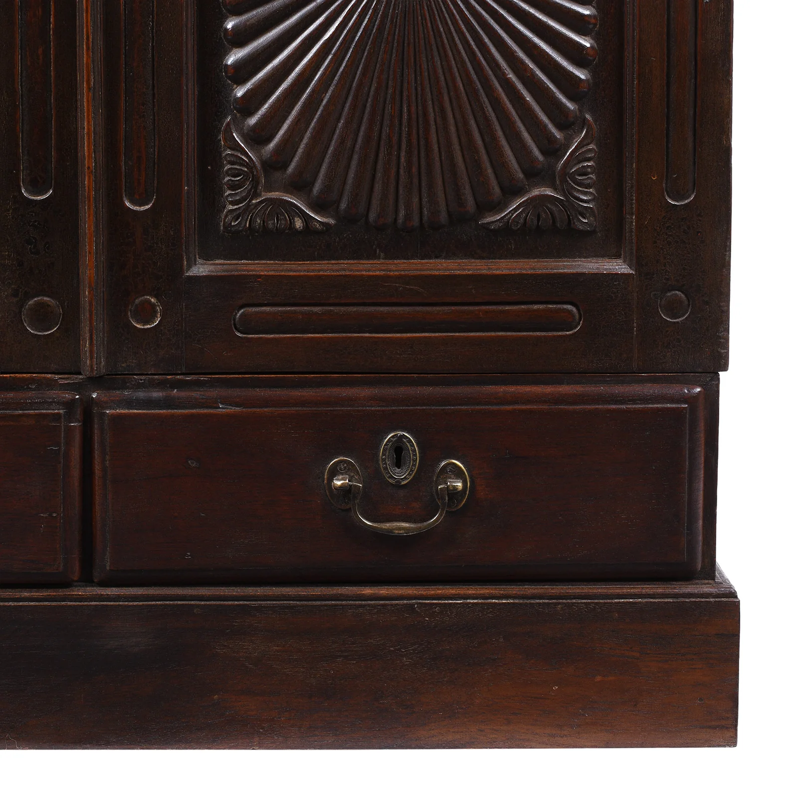 Indian Almirah Cabinet With Sunburst Panels – 19th Century - Image 9