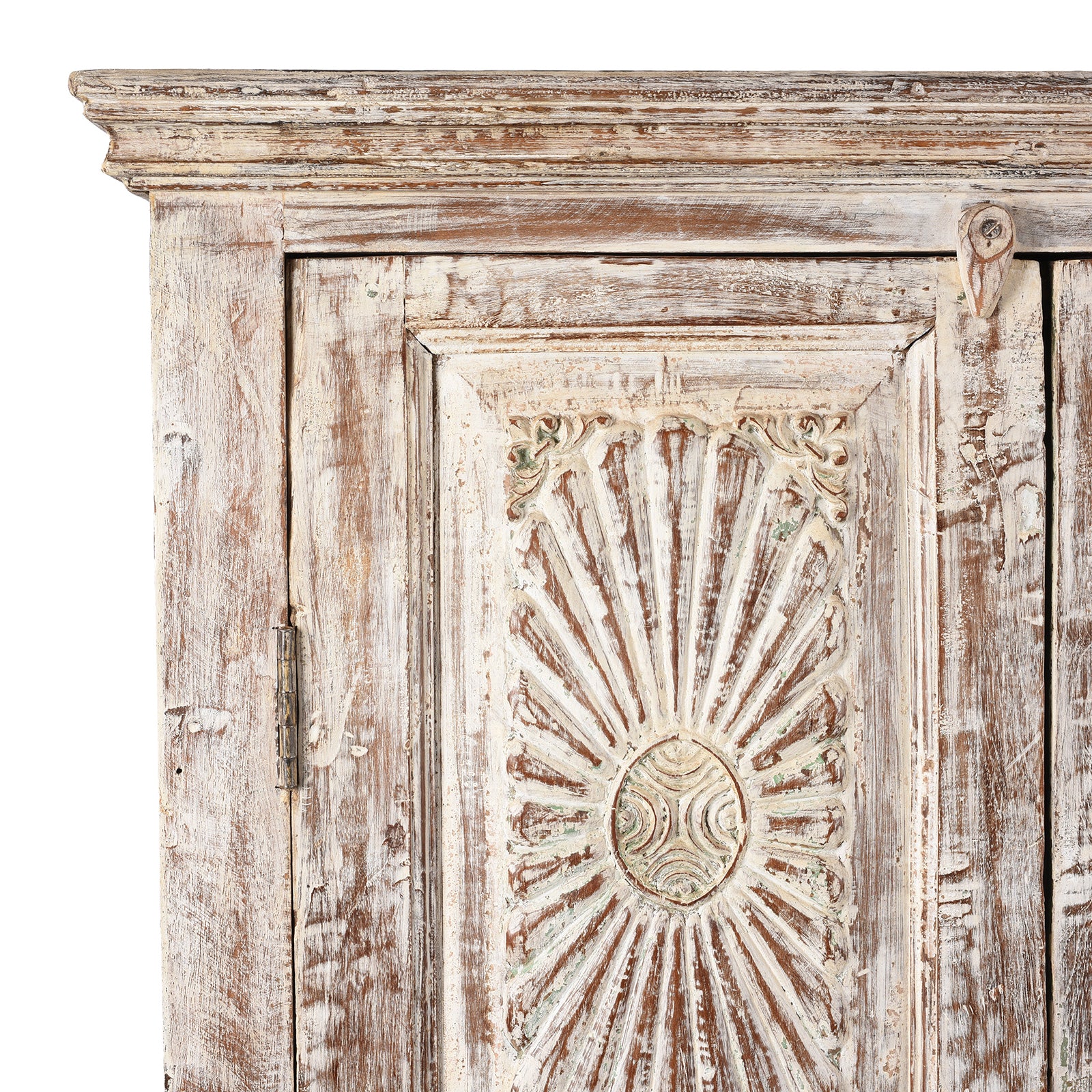 Limed Almirah Cabinet Made From Reclaimed Teak - Image 4