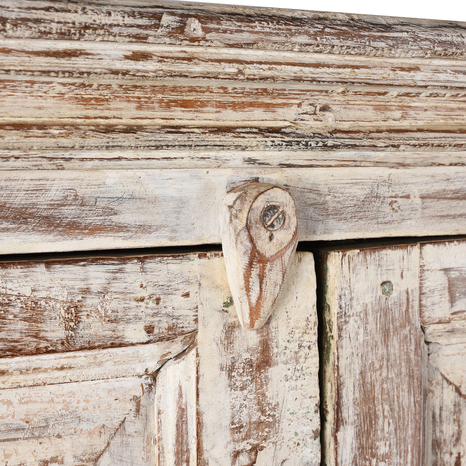 Limed Almirah Cabinet Made From Reclaimed Teak - Image 7
