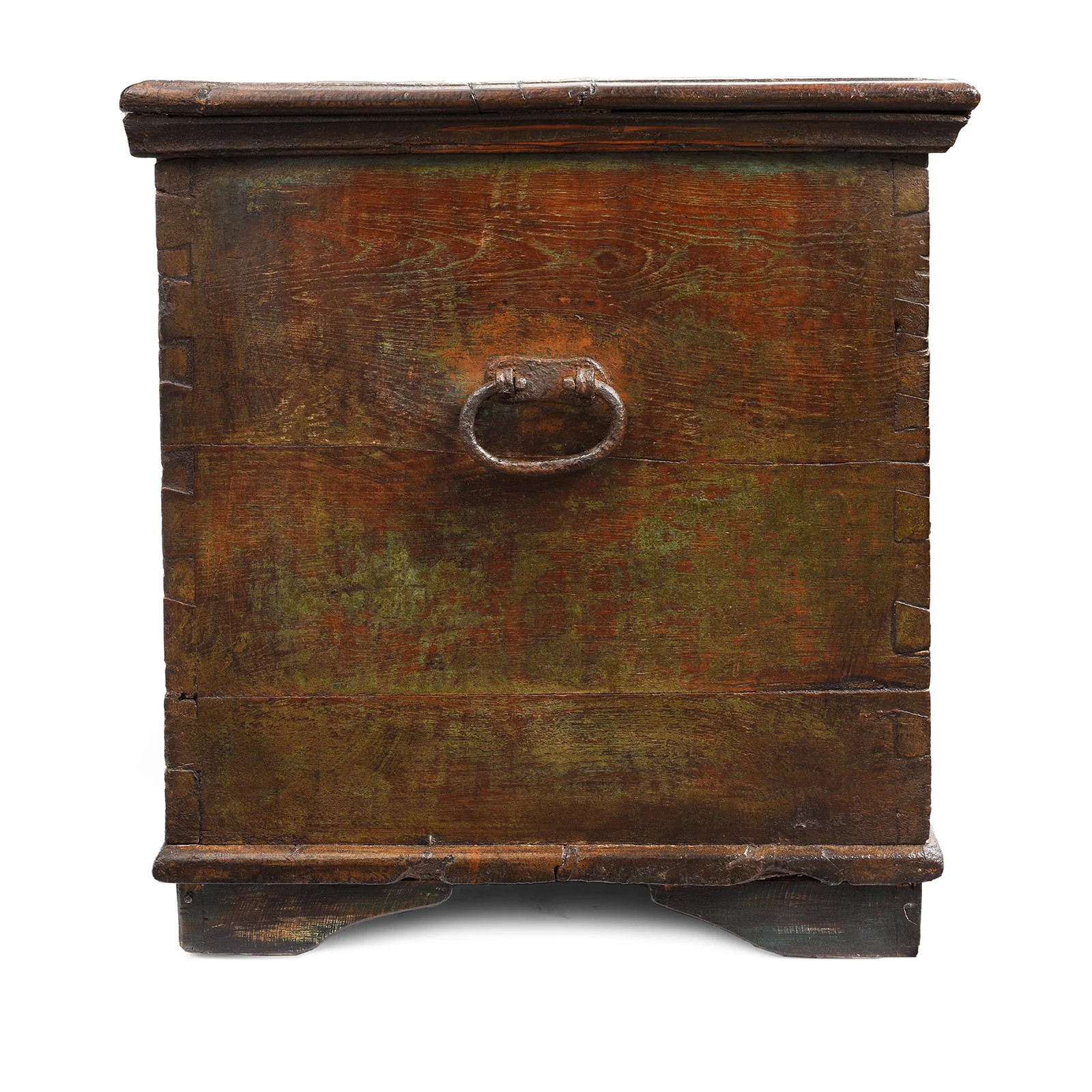 Painted Teak Chest From Gujarat - Late 19th Century - Image 10