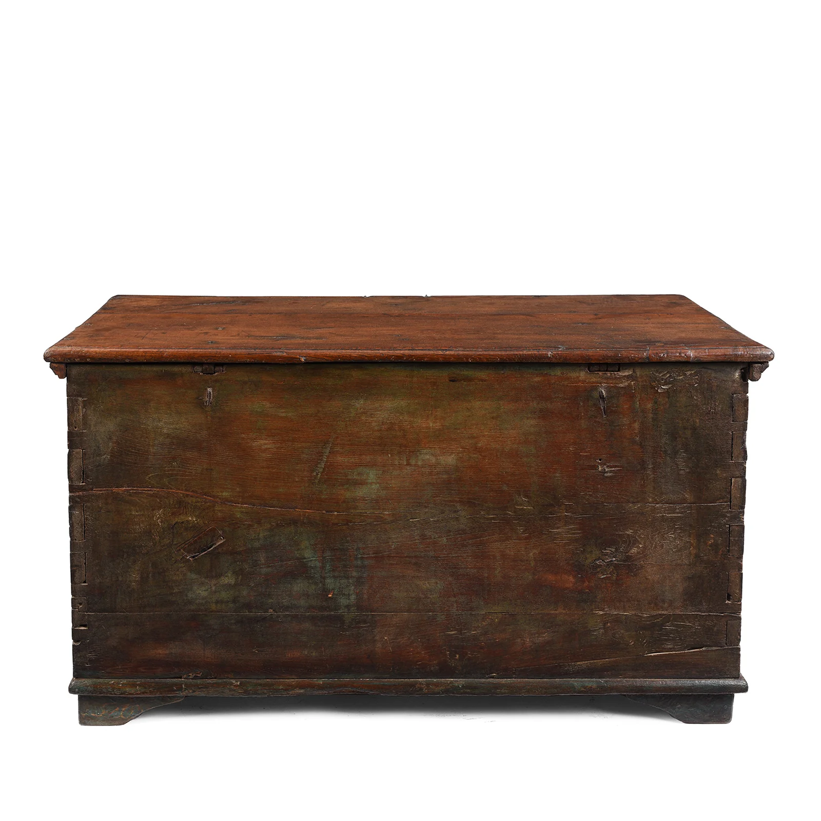 Painted Teak Chest From Gujarat - Late 19th Century - Image 11