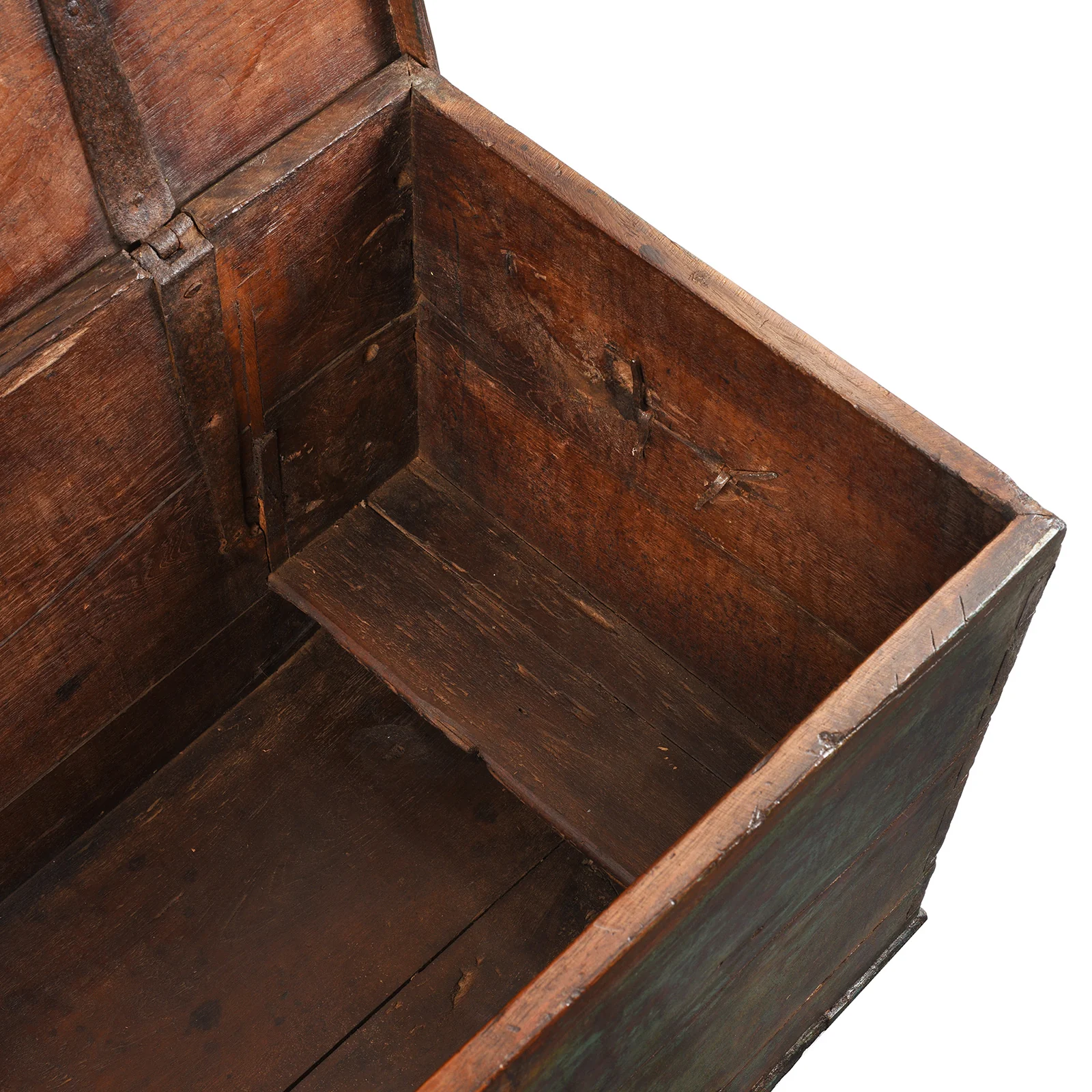 Painted Teak Chest From Gujarat - Late 19th Century - Image 4