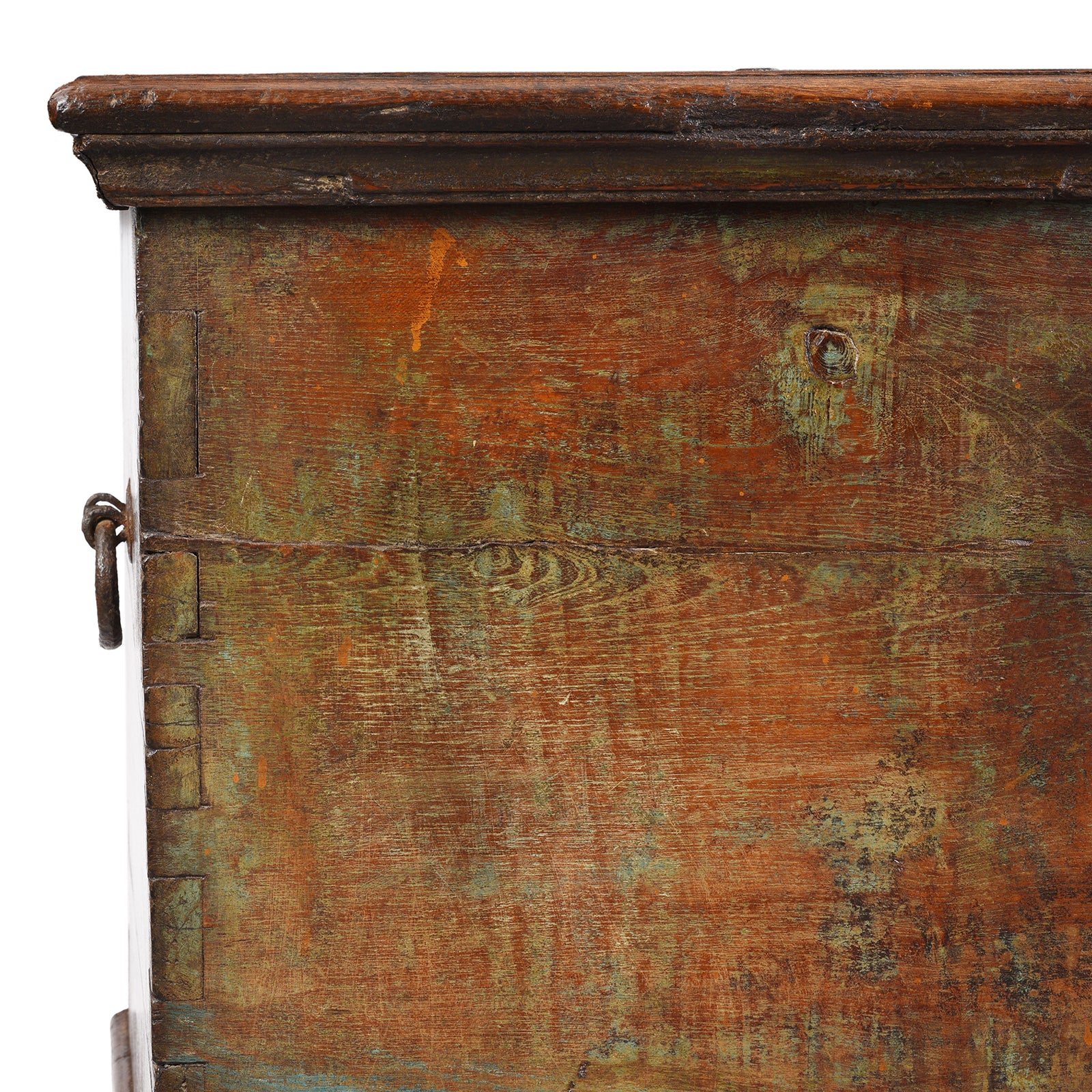 Painted Teak Chest From Gujarat - Late 19th Century - Image 5