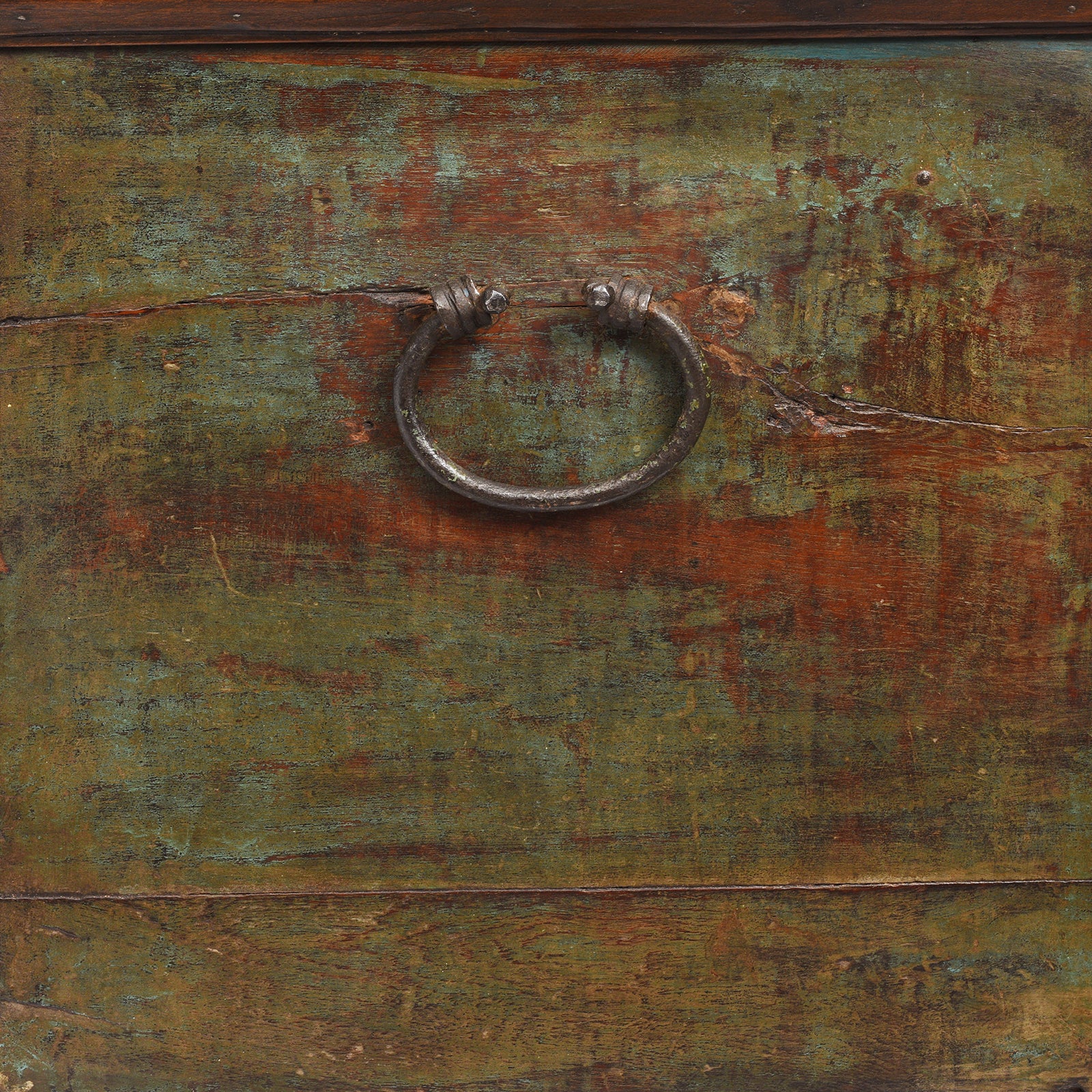 Painted Teak Chest From Gujarat - Late 19th Century - Image 9