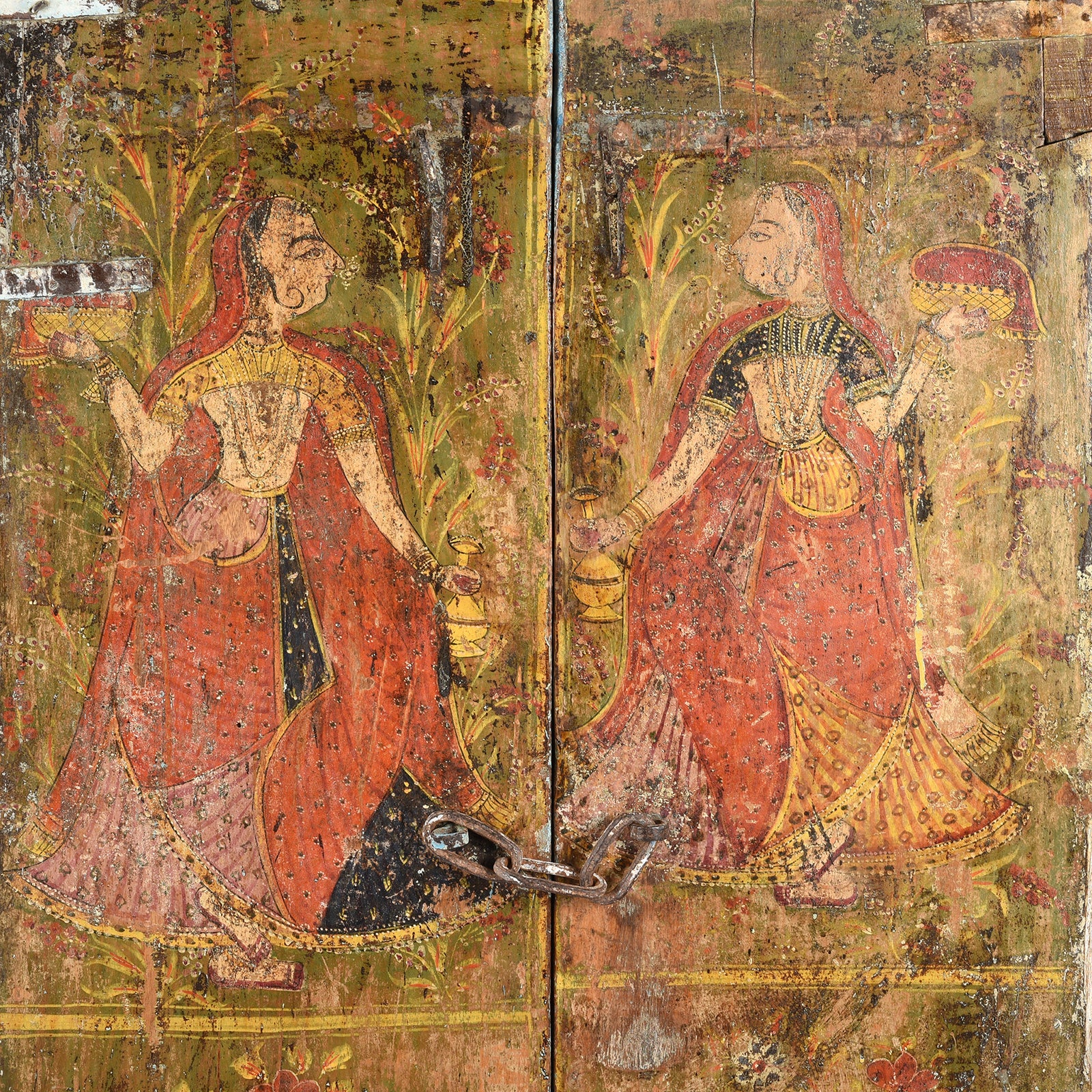 Painted Doors From Bundi - 18th Century - Image 2
