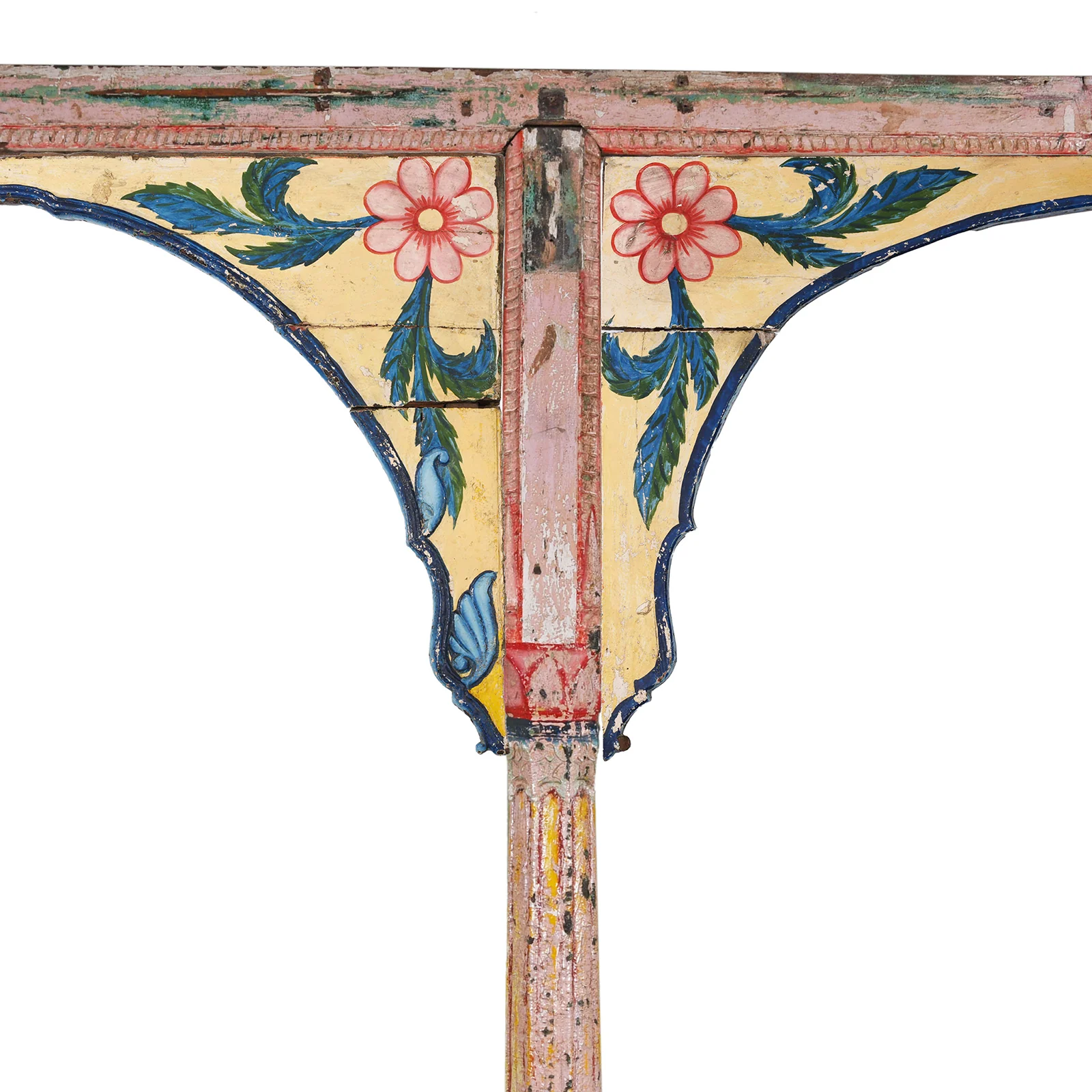 Painted Teak Double Arch From Maharashtra - 19th Century - Image 3