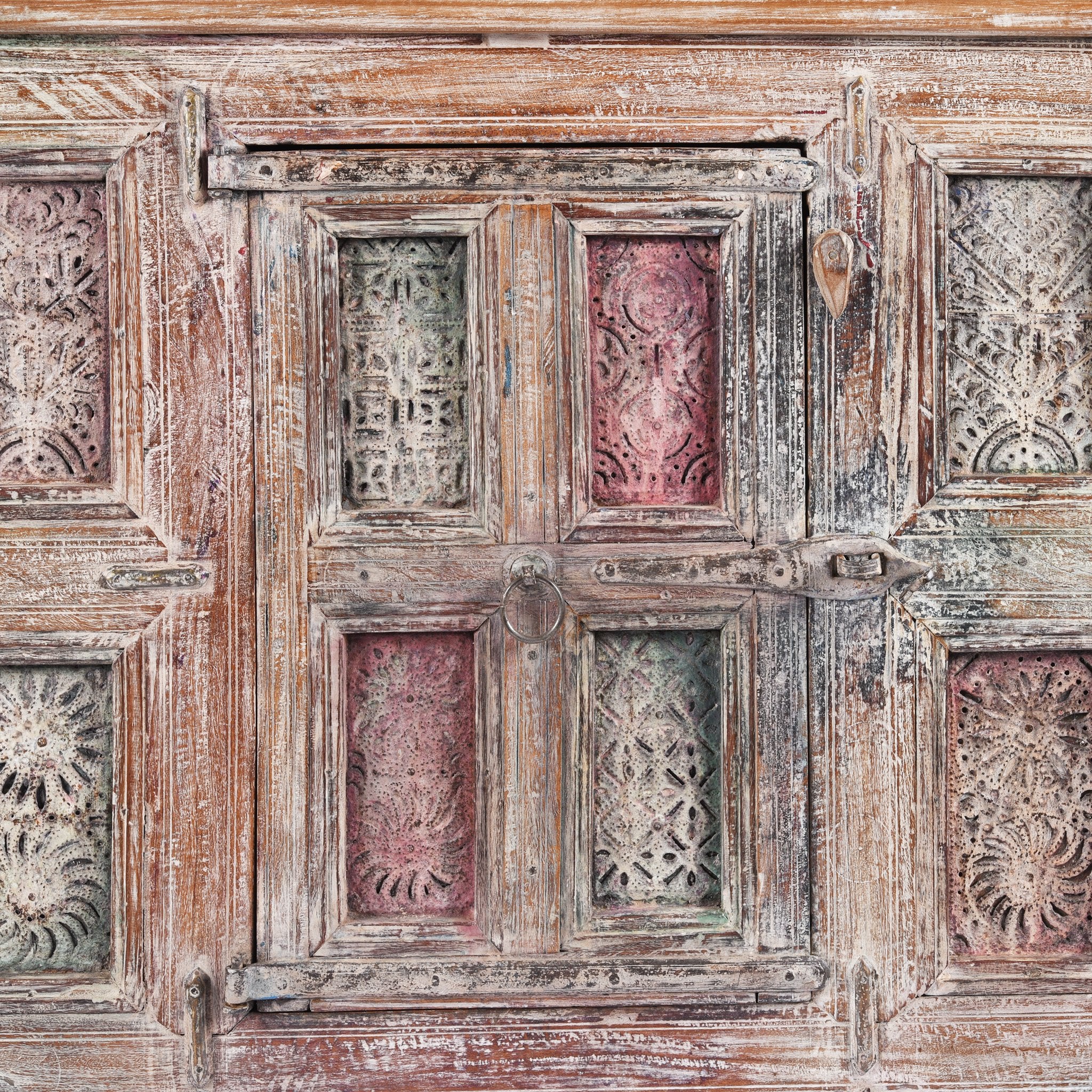 Painted Indian Dowry Chest "Damchiya" From Kutch - Early 20thC - Image 12