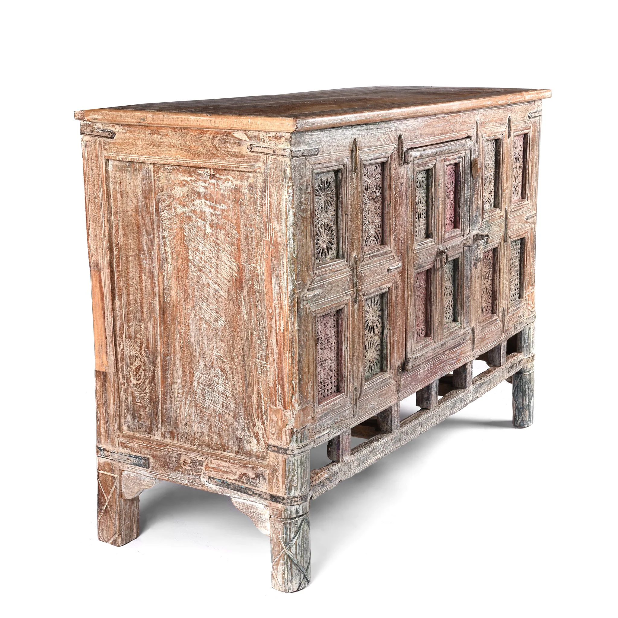 Painted Indian Dowry Chest "Damchiya" From Kutch - Early 20thC - Image 2