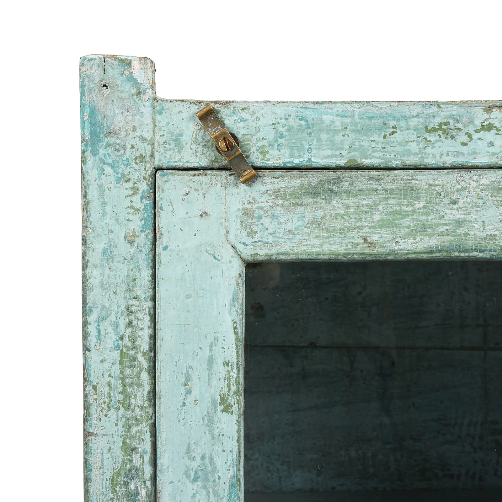 Painted Teak Glazed Indian Side Cabinet - Ca 1930 - Image 2
