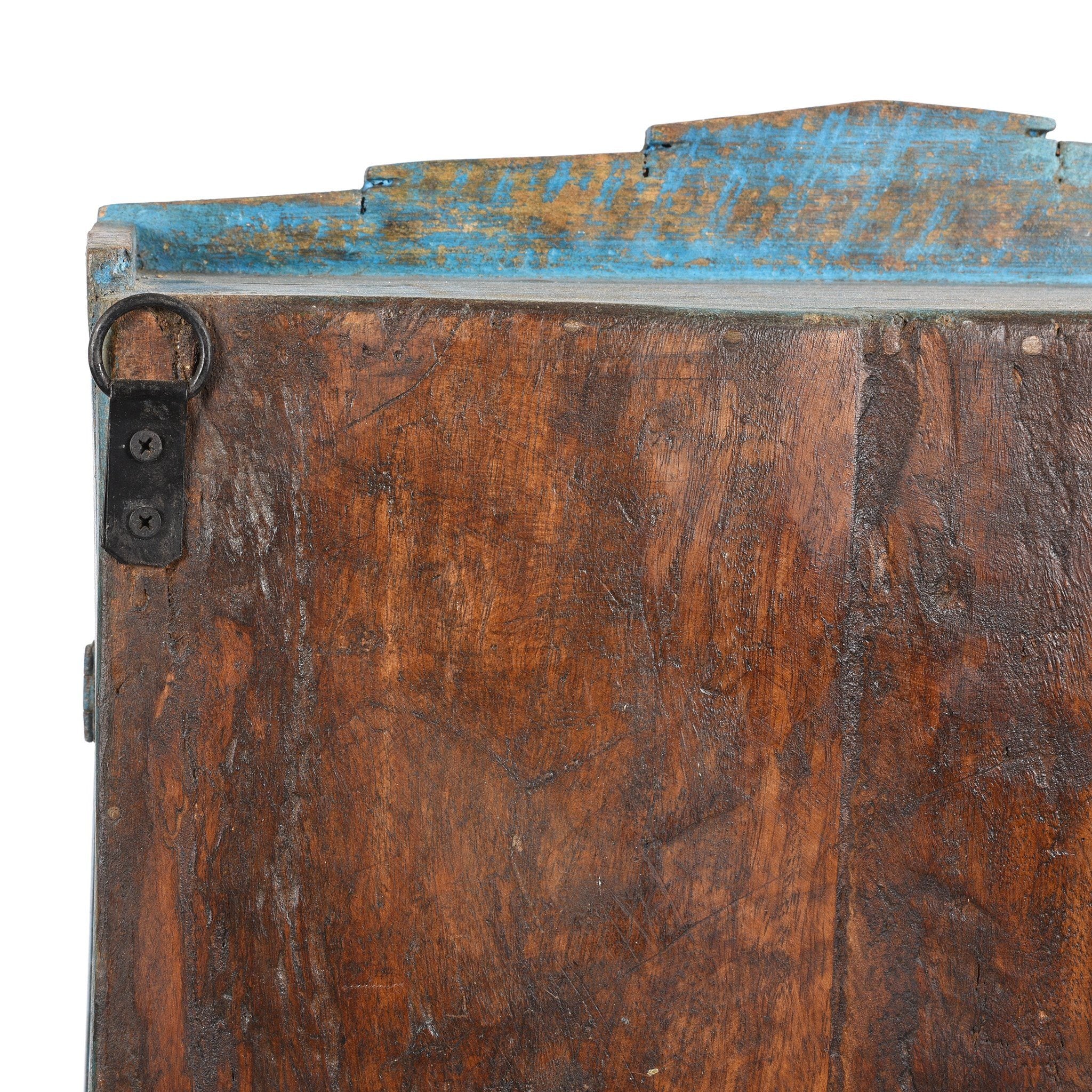 Painted Teak Glazed Wall Cabinet - Ca 1930 - Image 6