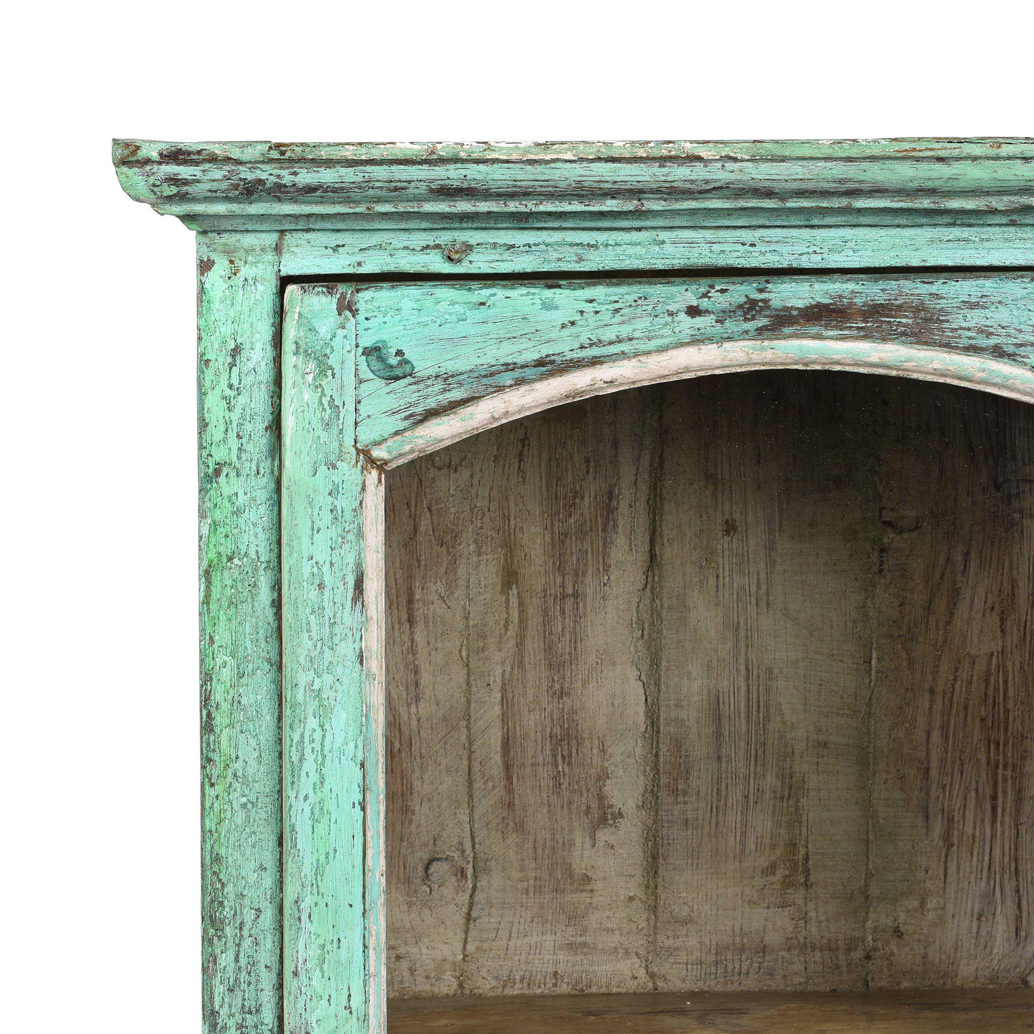 Painted Teak Glazed Wall Cabinet - Ca 1930 - Image 2