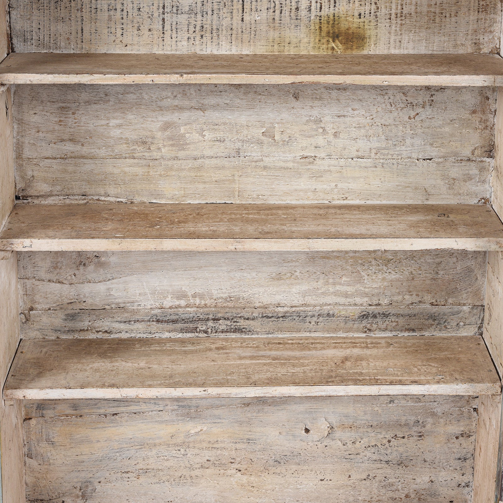 Painted Teak Glazed Wall Cabinet - Ca 1920 - Image 5