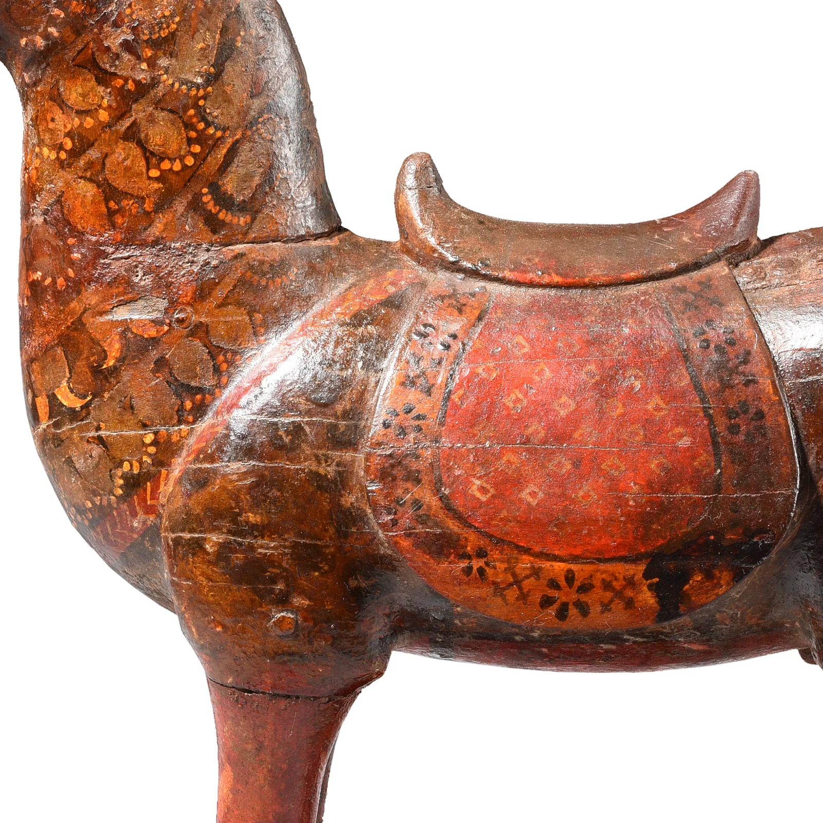 Painted Teak Horse From Rajasthan - 19th Century - Image 5