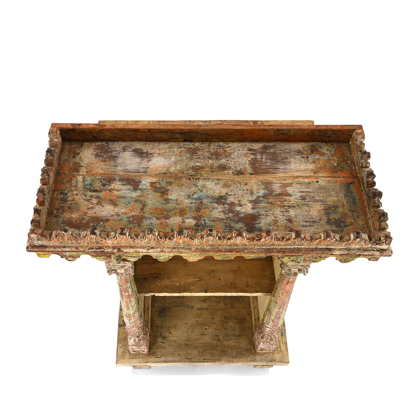 House Shrine Side Cabinet From Gujarat - 19th Century - Image 4