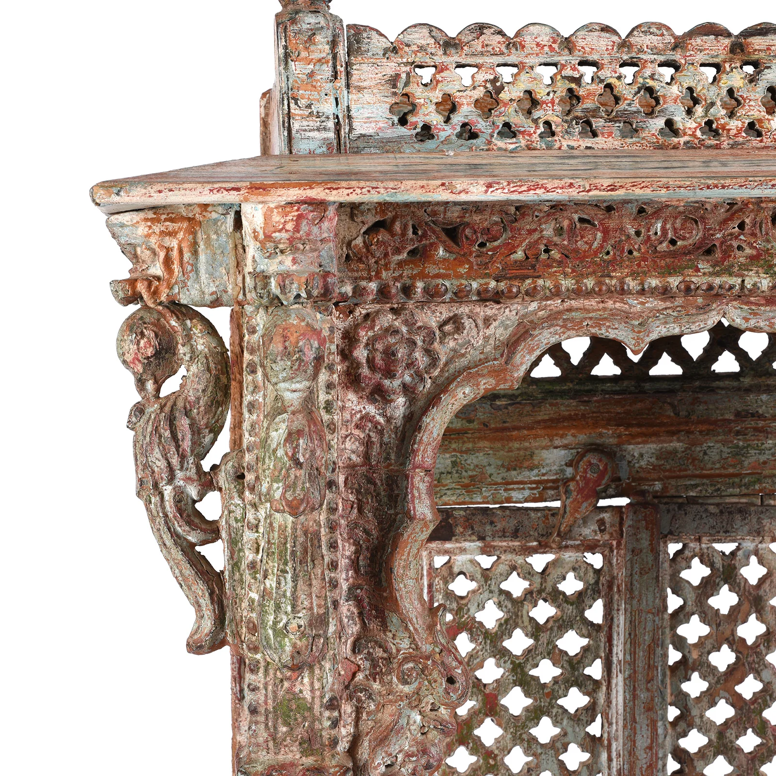 Painted Teak House Shrine From Patan - Early 19th Century - Image 4