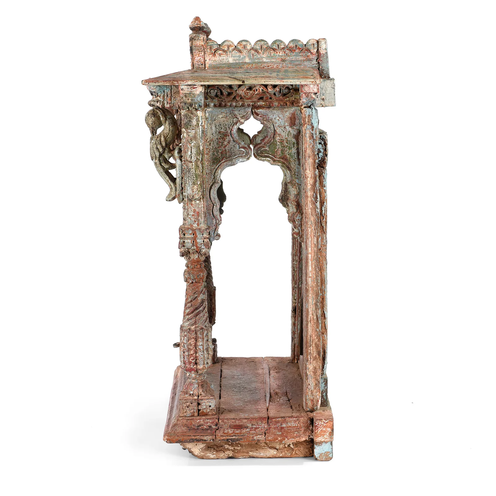 Painted Teak House Shrine From Patan - Early 19th Century - Image 5