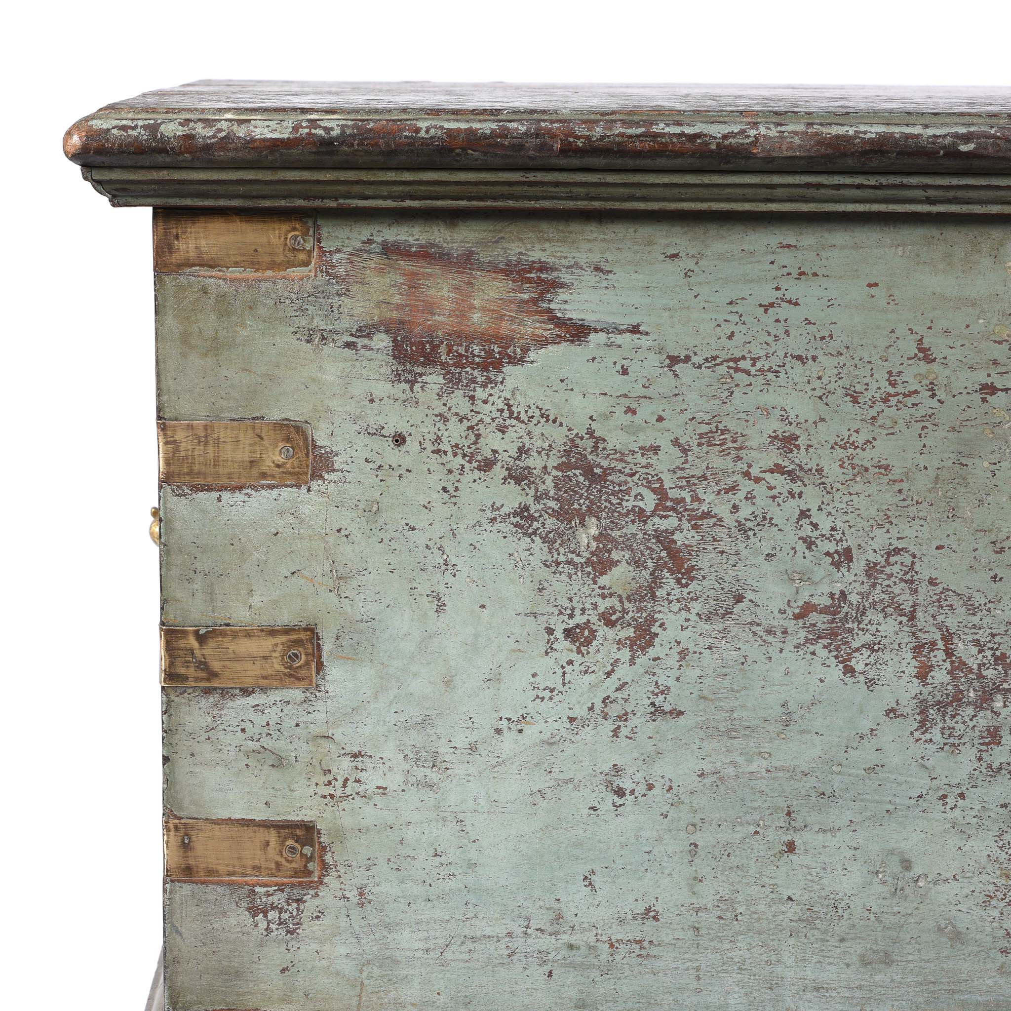 Painted Teak Indian Chest From Gujarat -19thC - Image 2