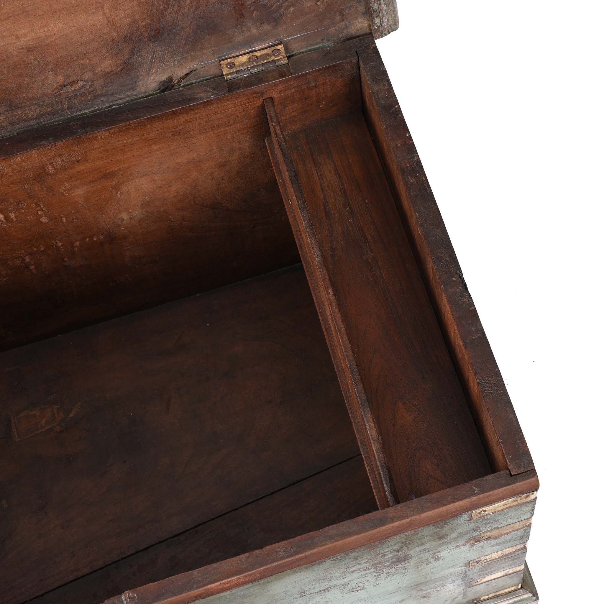Painted Teak Indian Chest From Gujarat -19thC - Image 6