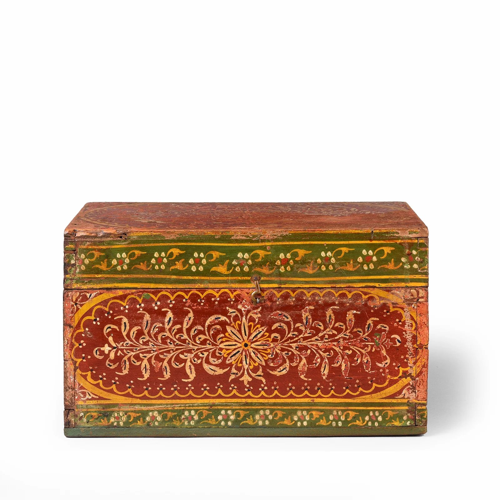 Painted Jain Prayer Book Box From Gujarat - Ca 1900 - Image 2