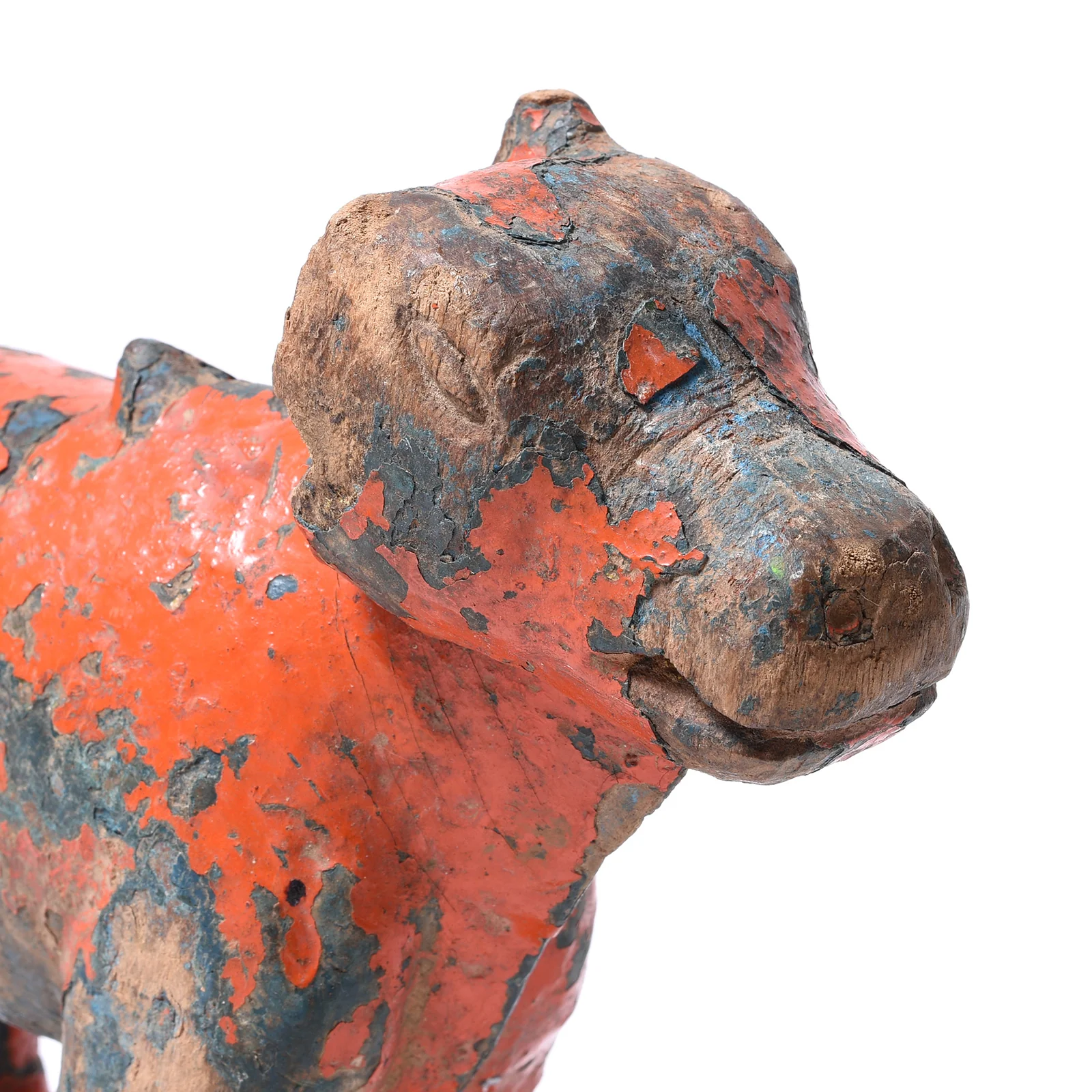 Painted Teak Nandi Bull Toy From Rajasthan - 19th Century - Image 2