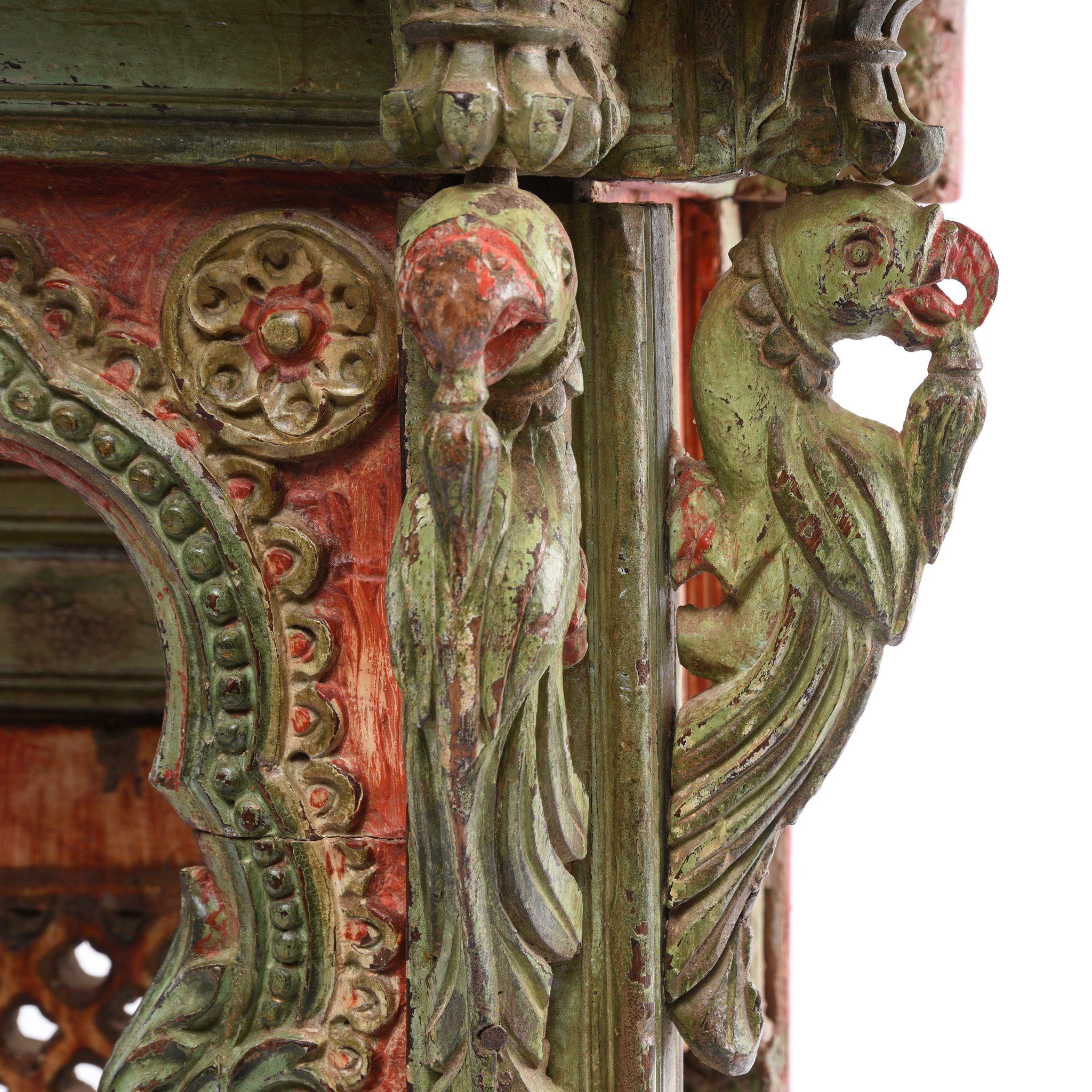 Painted Teak Shrine From Gujarat - 18thC - Image 5