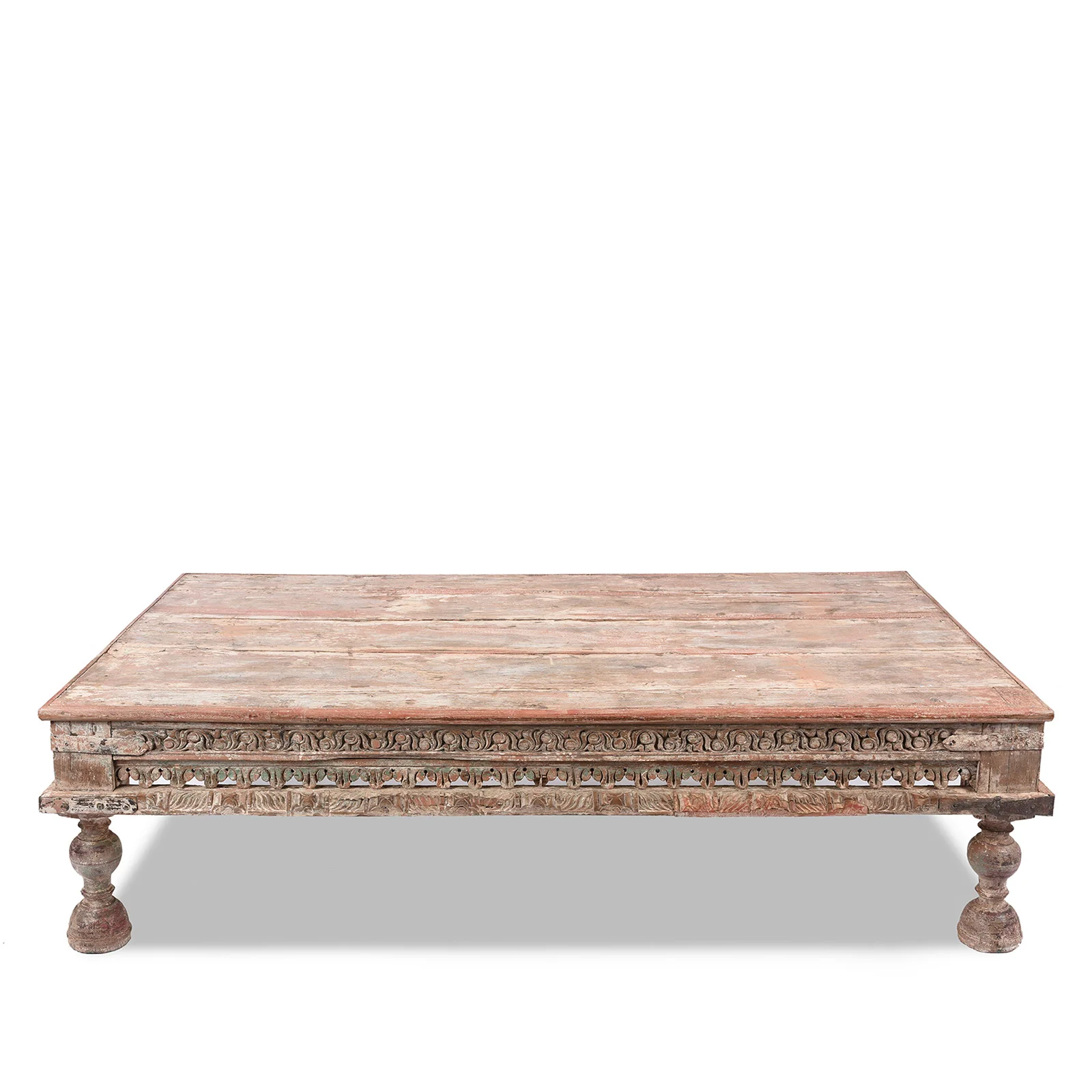 Painted Teak Takhat From Gujarat -  19th Century - Image 3