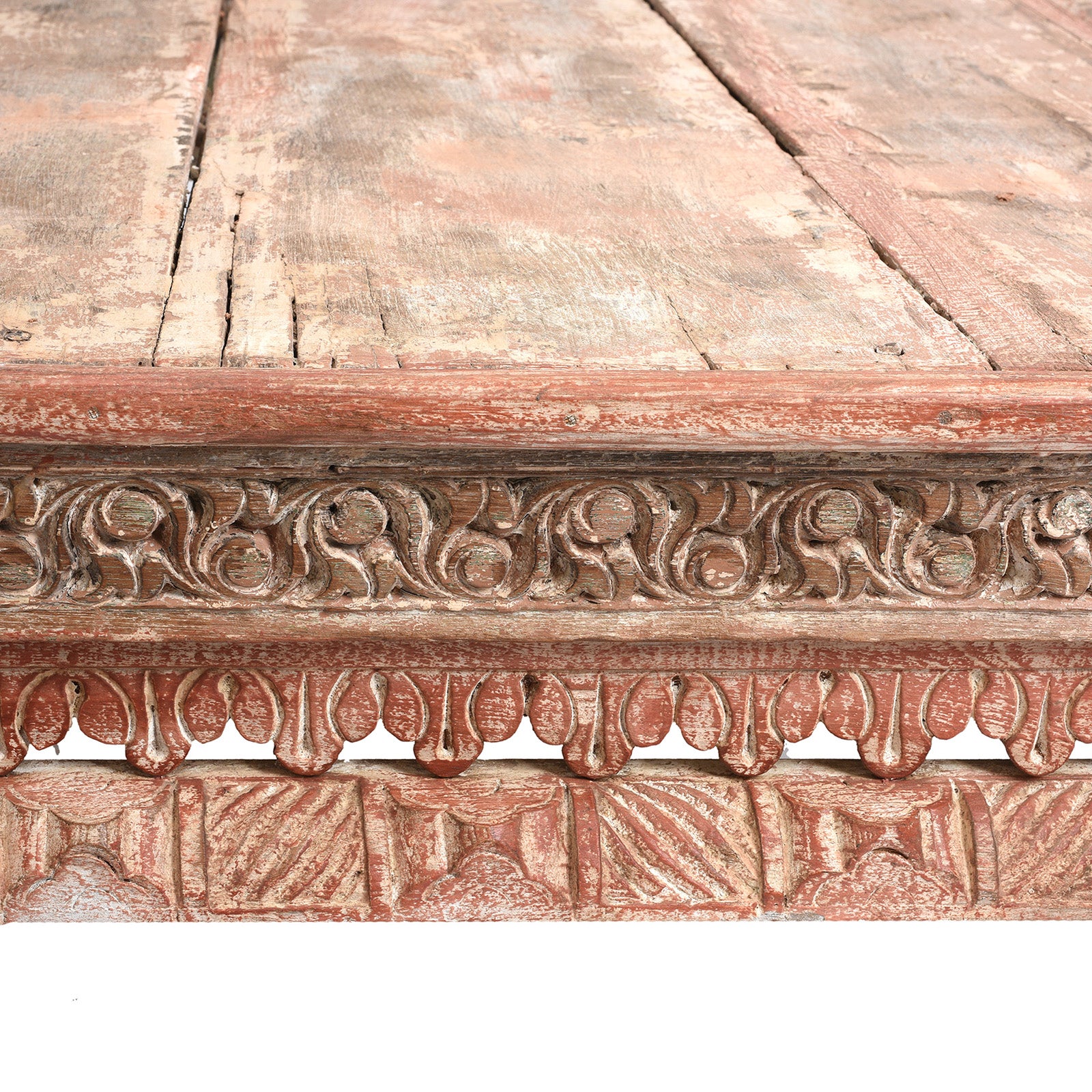 Painted Teak Takhat From Gujarat -  19th Century - Image 7