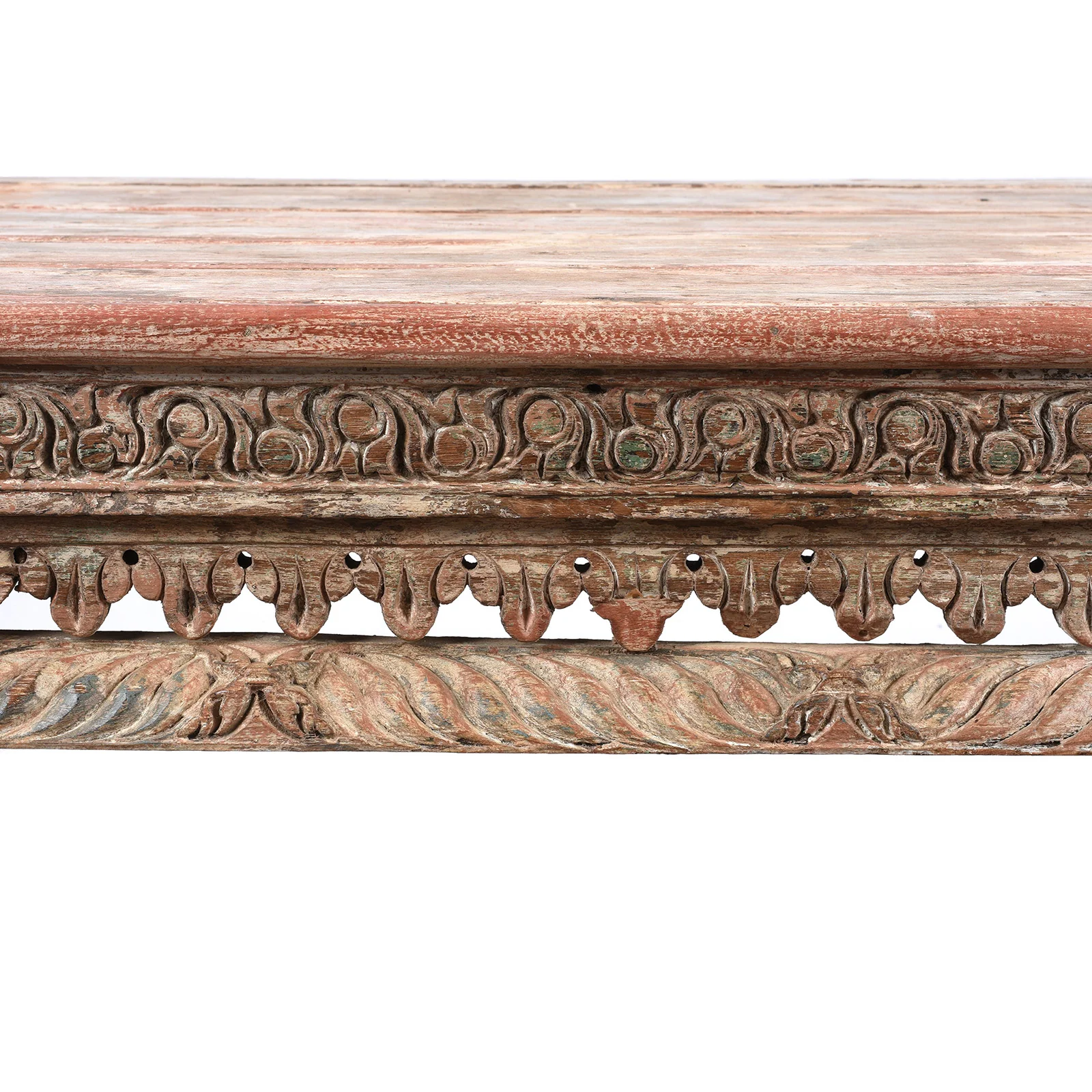 Painted Teak Takhat From Gujarat -  19th Century - Image 8