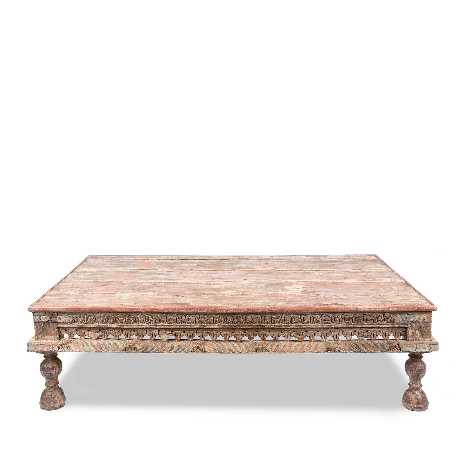 Painted Teak Takhat From Gujarat -  19th Century - Image 9
