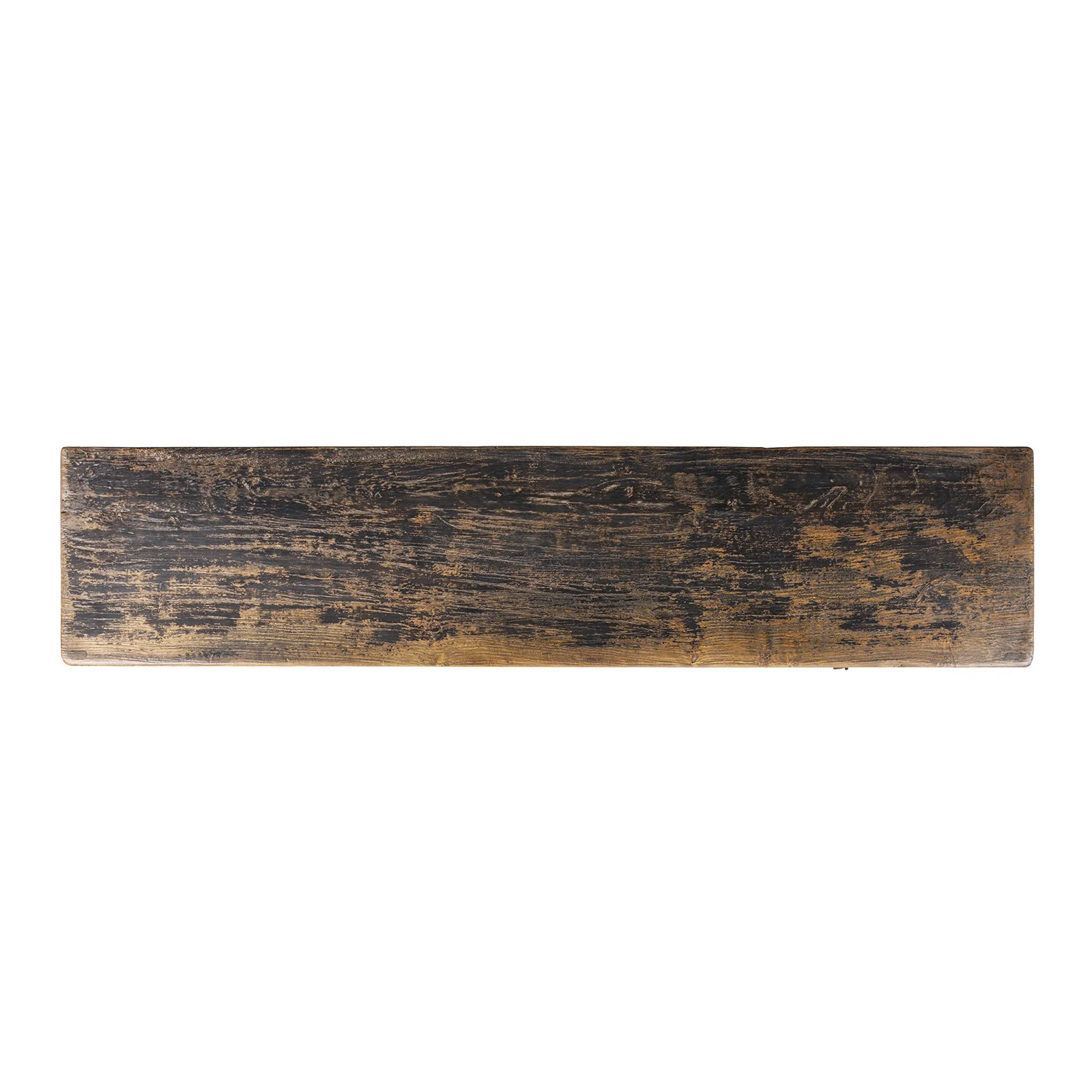 Painted Three Drawer Console Table Made From Old Wood - Image 8