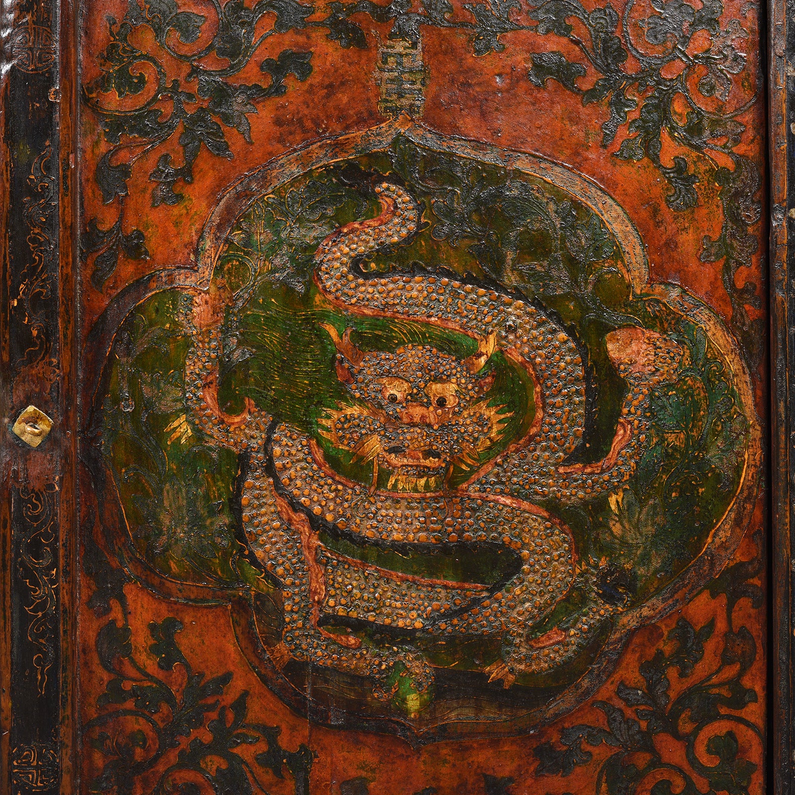 Painted Tibetan Altar Cabinet - 18thC - Image 4