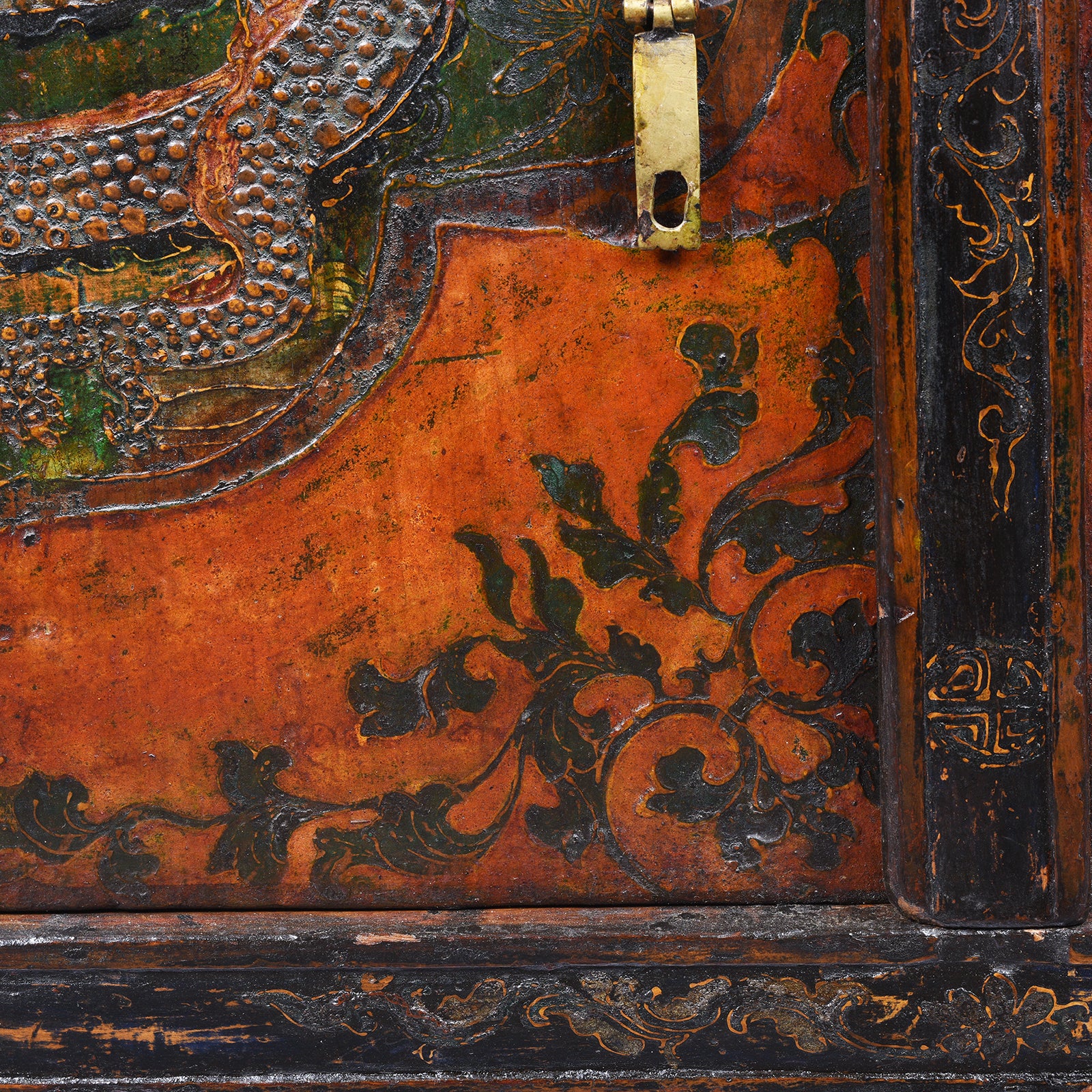 Painted Tibetan Altar Cabinet - 18thC - Image 8