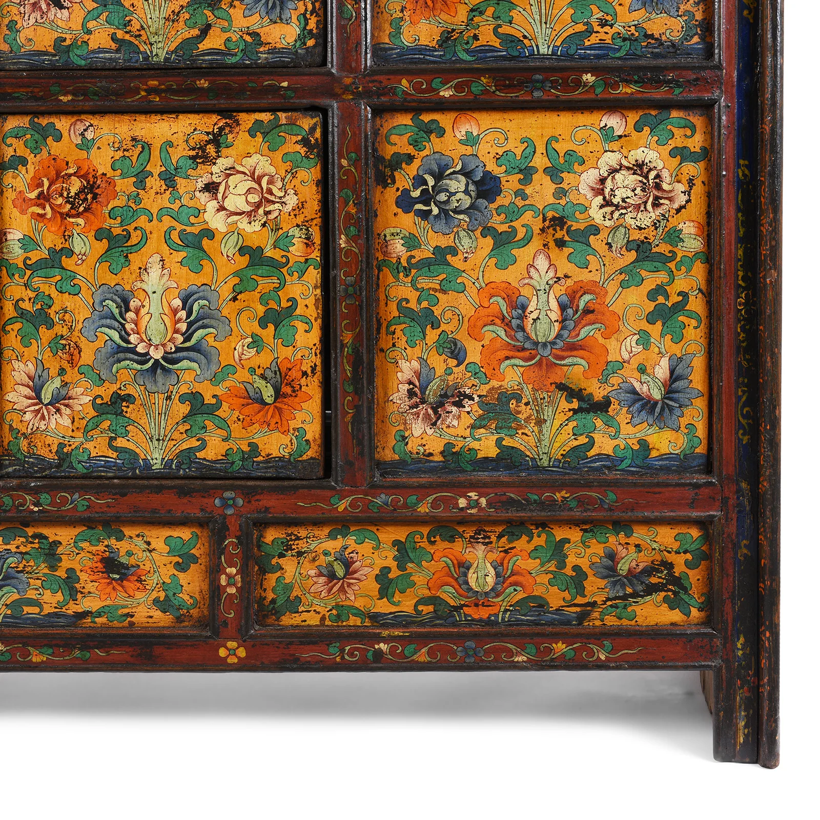 Painted Central Tibetan Cabinet - 19th Century - Image 10
